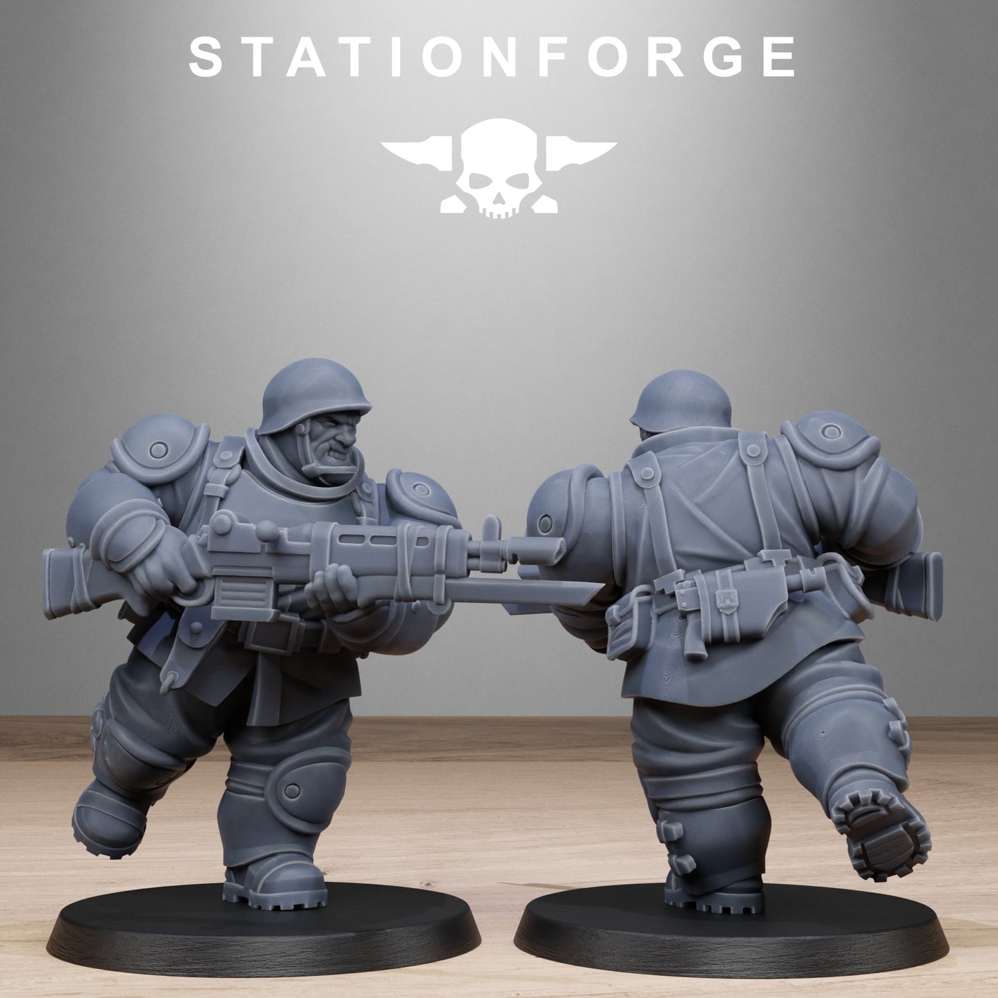 3D Printed FreeGuard Armored Mutants by StationForge Miniatures