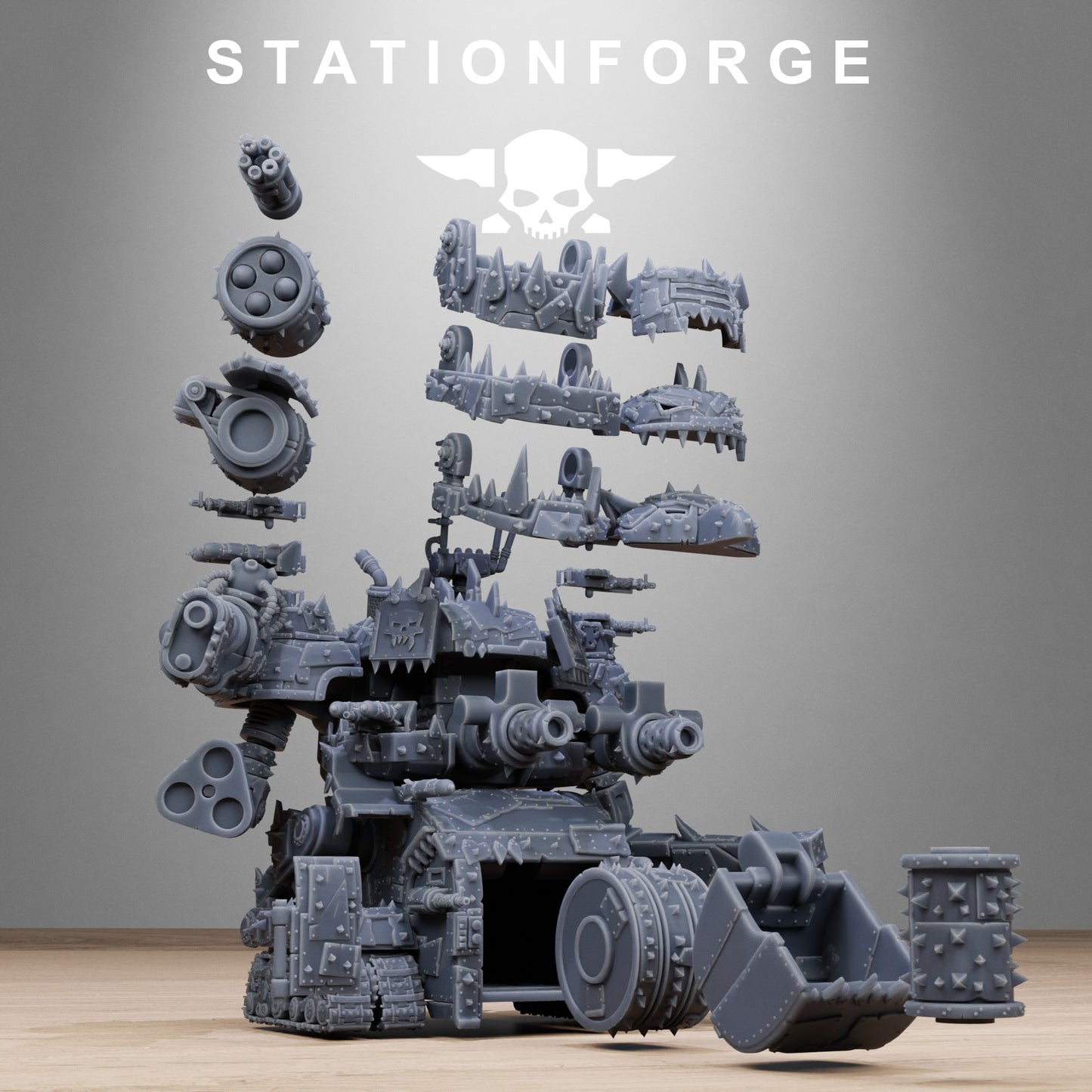 3D Printed Orkaz Gognaut by StationForge Miniatures