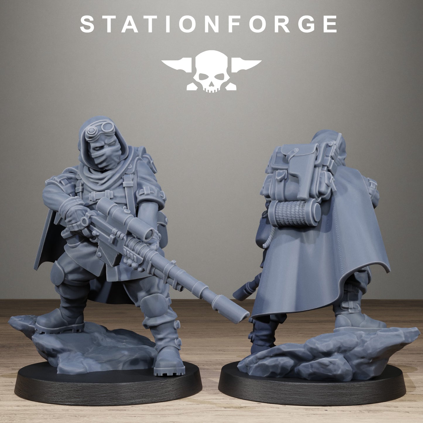 3D Printed FreeGuard Siege Infantry by StationForge Miniatures