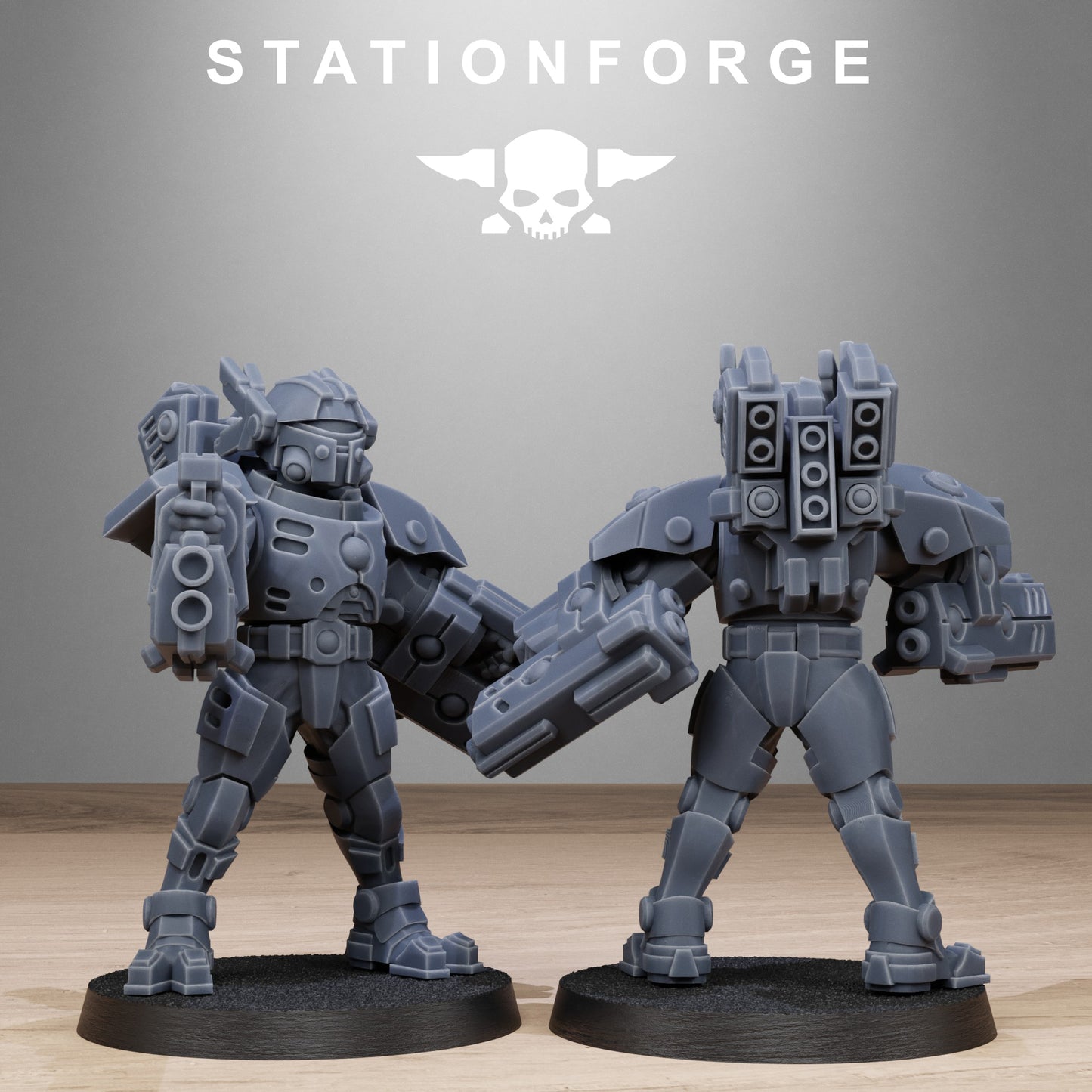 3D Printed Tarion Heavies x10 by StationForge Miniatures