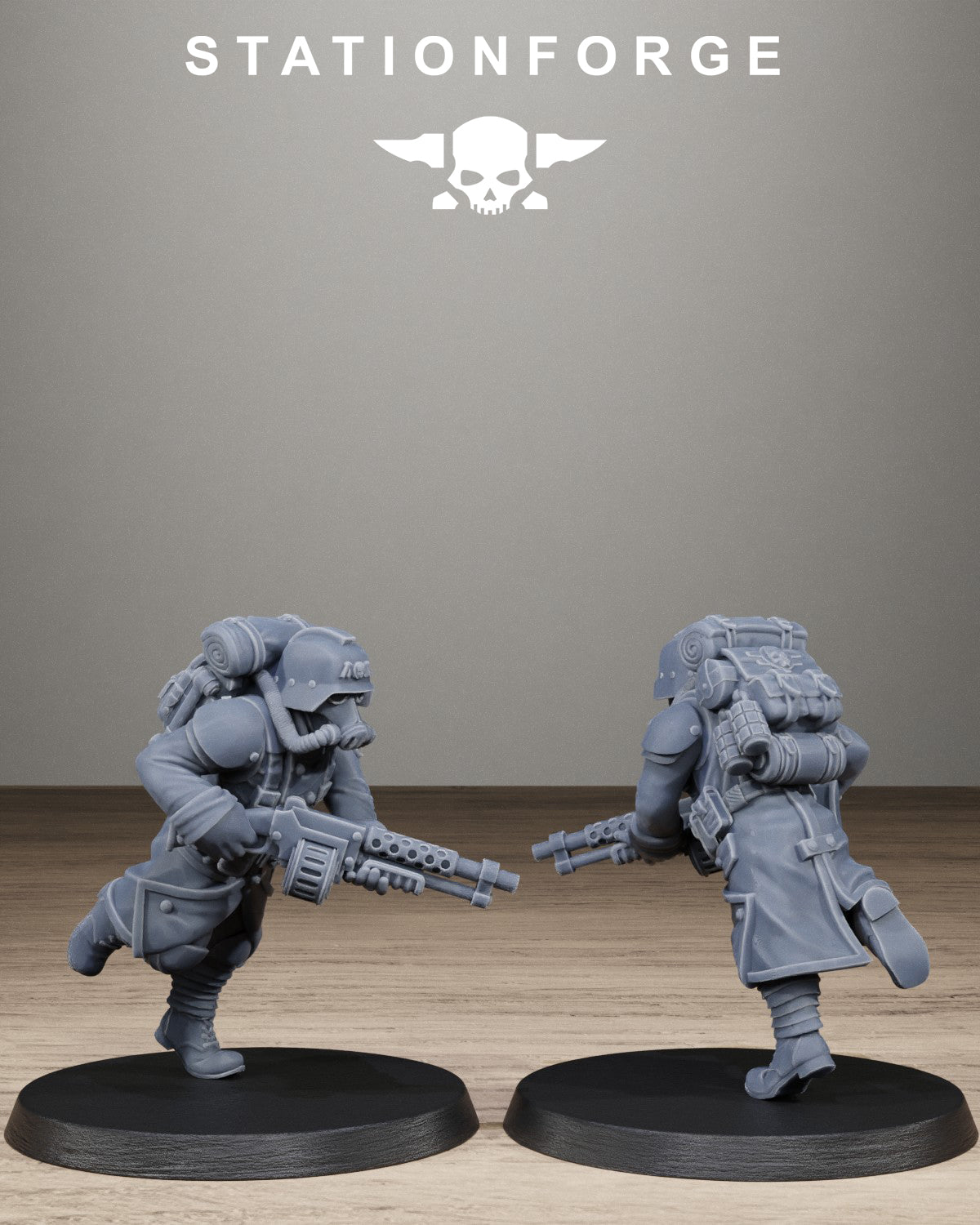 3D Printed GrimGuard Trench Raiders by StationForge Miniatures