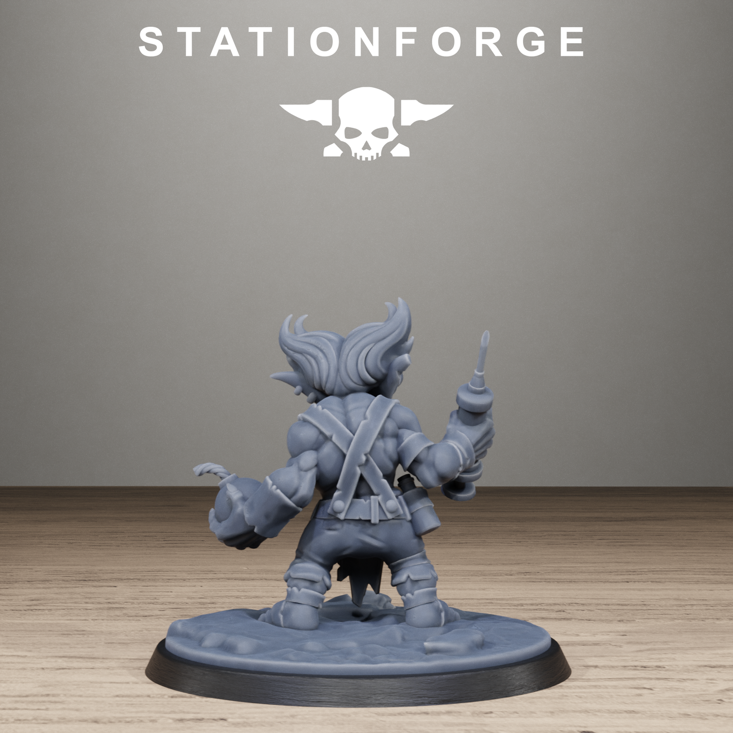3D Printed Orkaz Mad Scientist by StationForge Miniatures