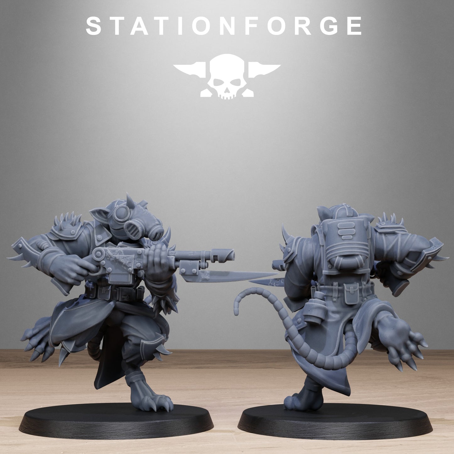 3D Printed Corrupted Guard Raticus by StationForge Miniatures