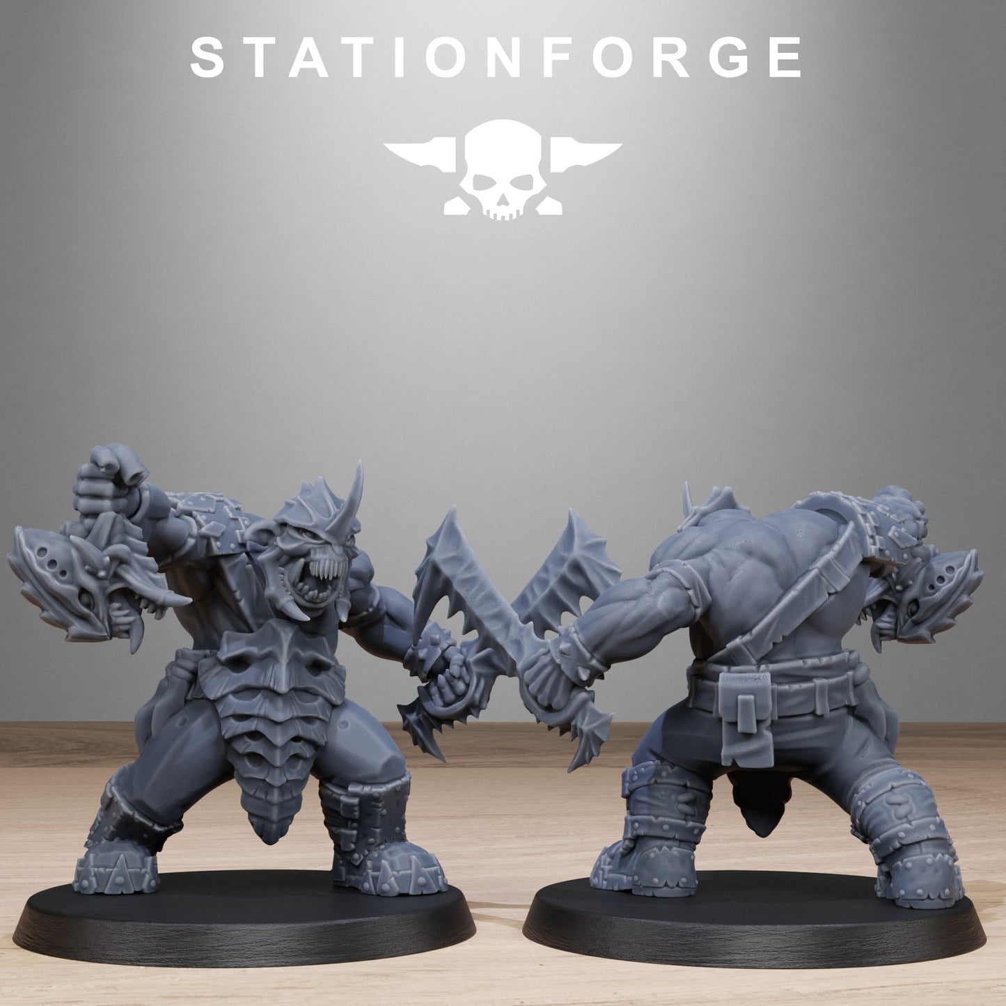 3D Printed Orkaz Biotech Looters by StationForge Miniatures