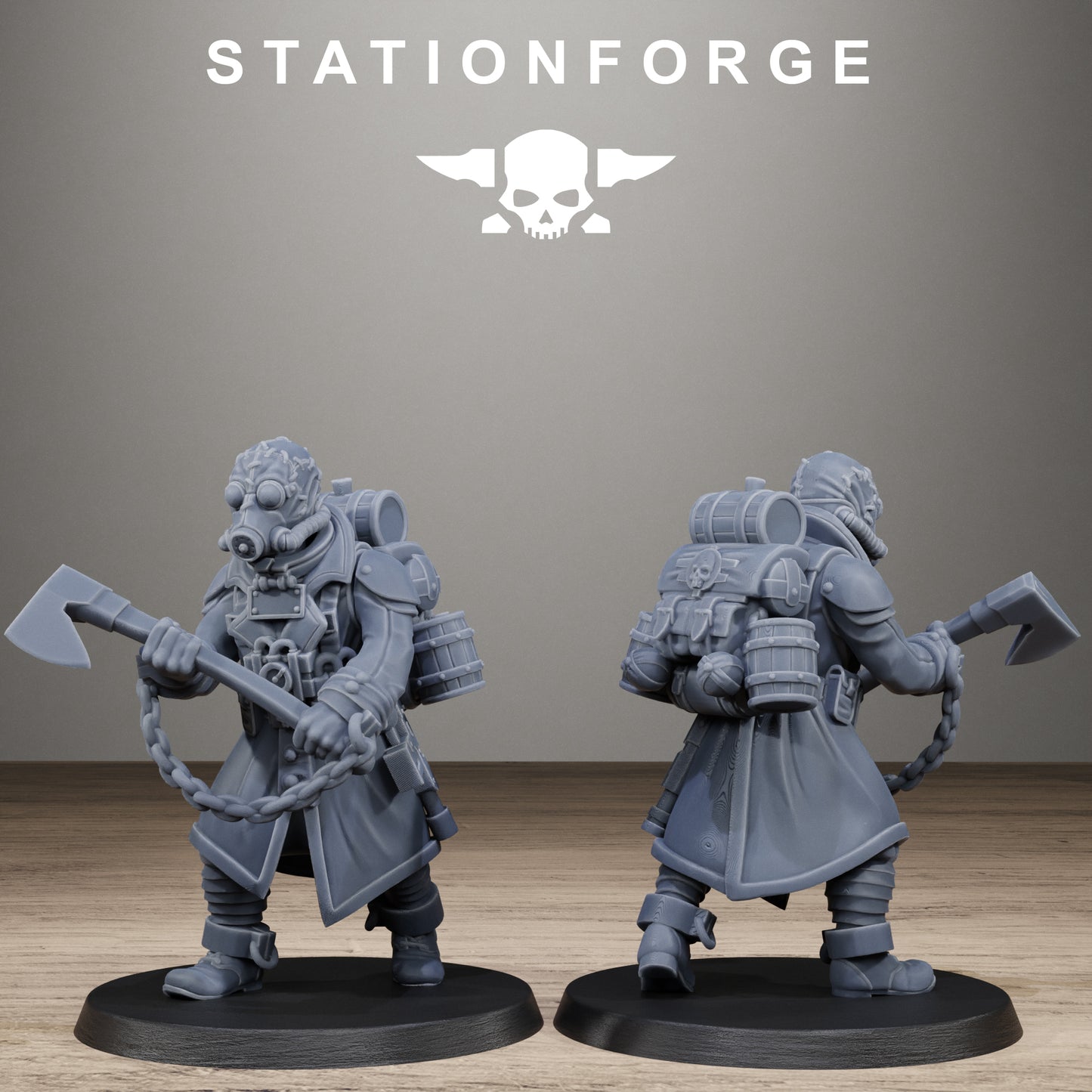 3D Printed GrimGuard Prisoners by StationForge Miniatures