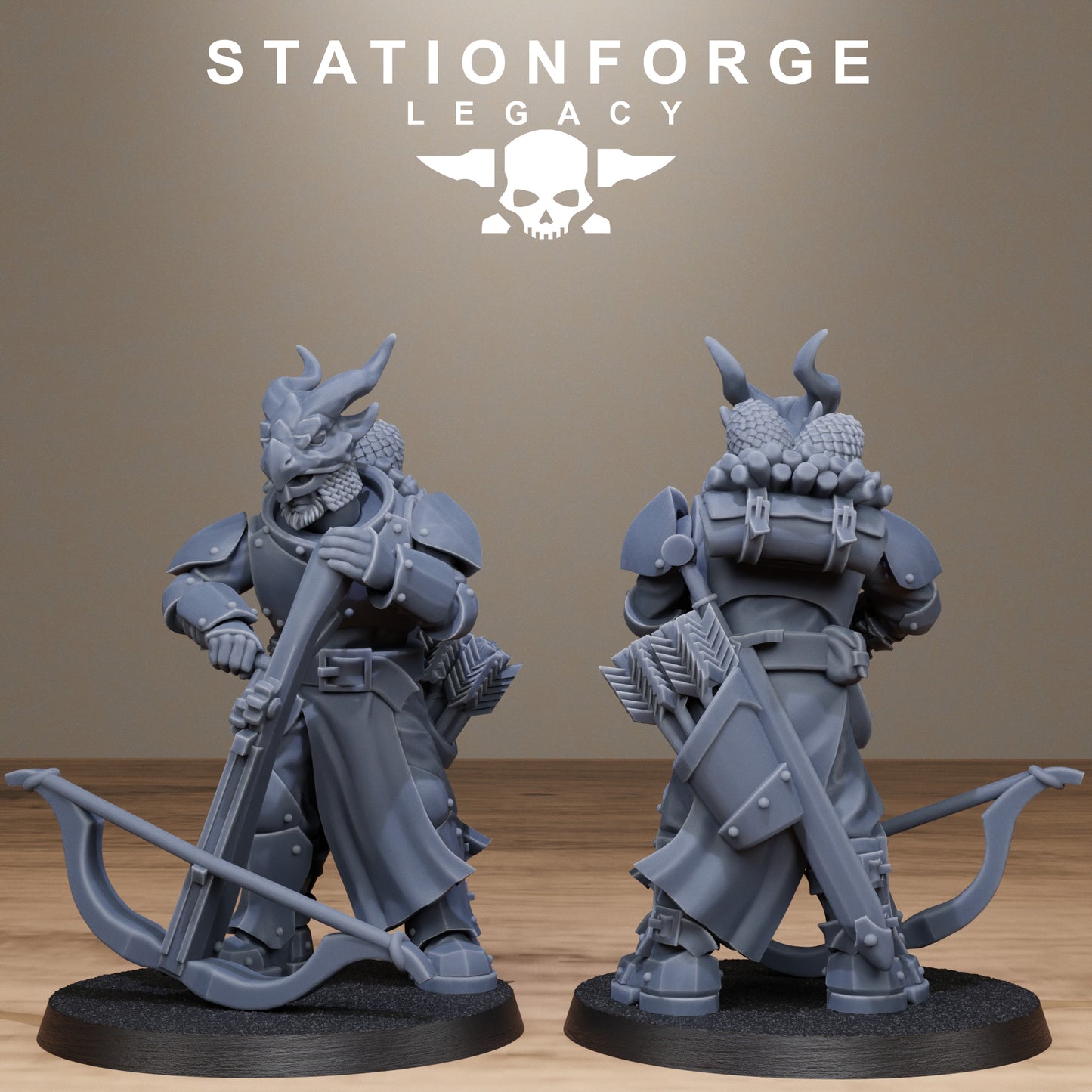 3D Printed Solaris Dragon Squad by StationForge Miniatures