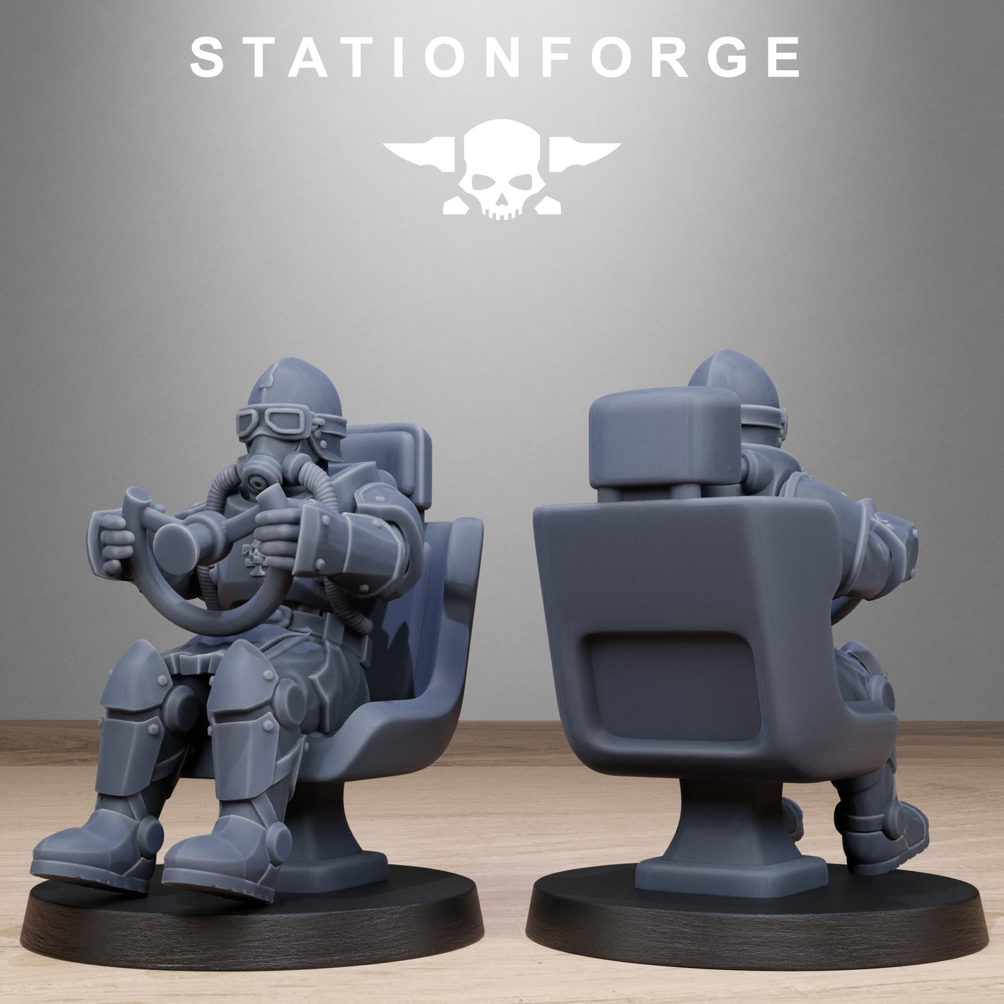 3D Printed Pilot Commanders by Stationforge Miniatures