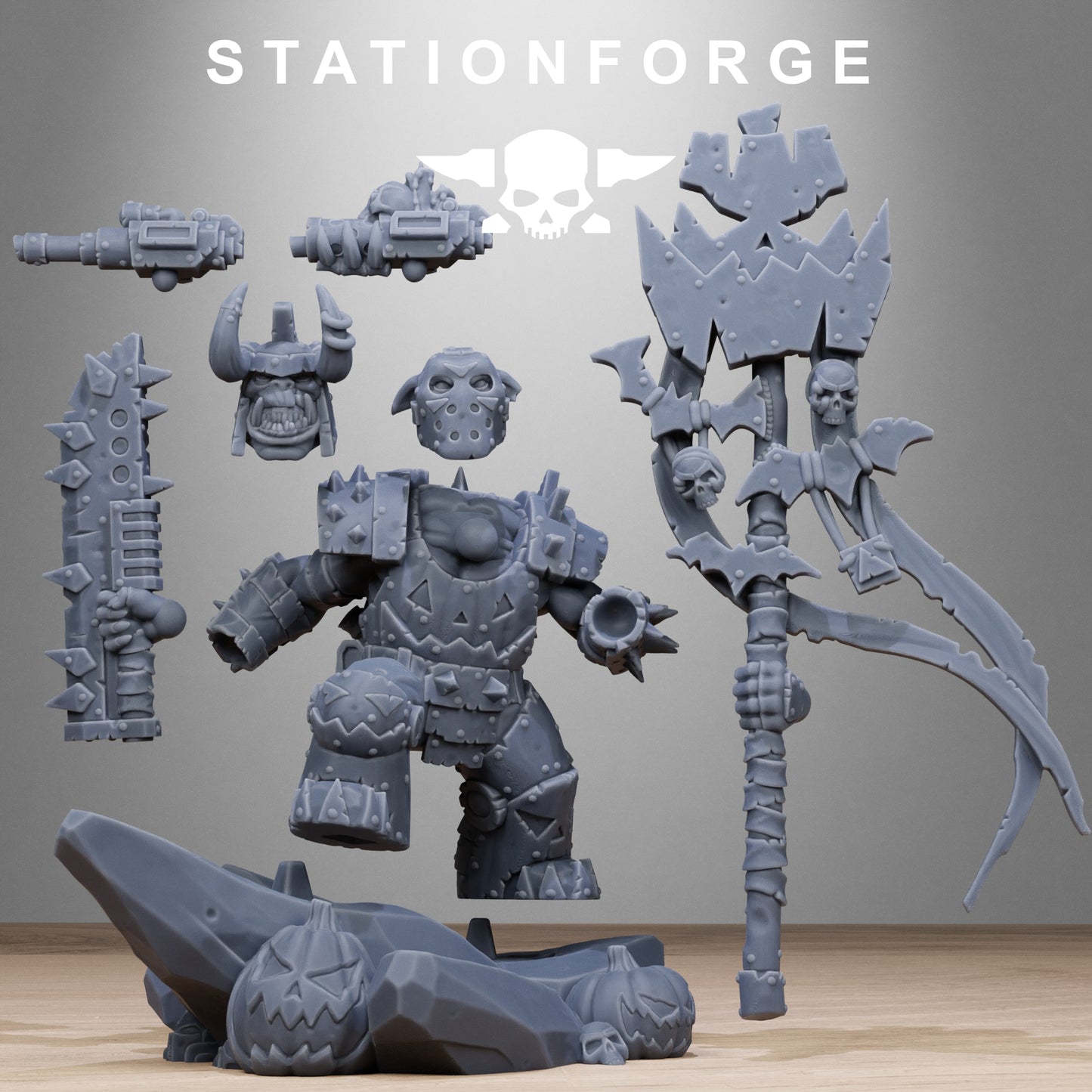 3D Printed Orkaz Boo Basher by StationForge Miniatures