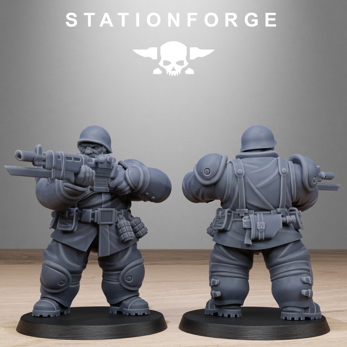 3D Printed FreeGuard Armored Mutants by StationForge Miniatures