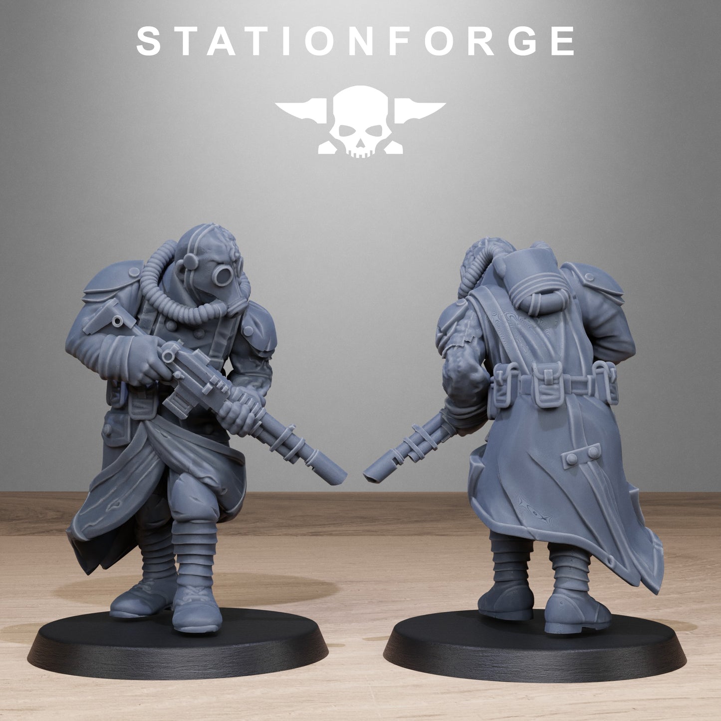 3D Printed Grimguard Radioactive Mutants by StationForge Miniatures