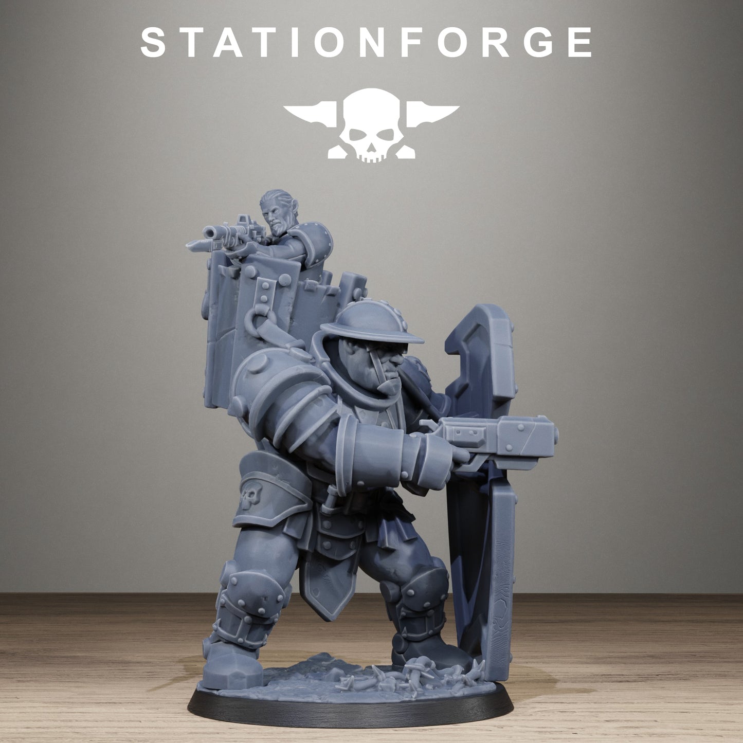 3D Printed Royal Guard Shield Bearer by StationForge Miniatures