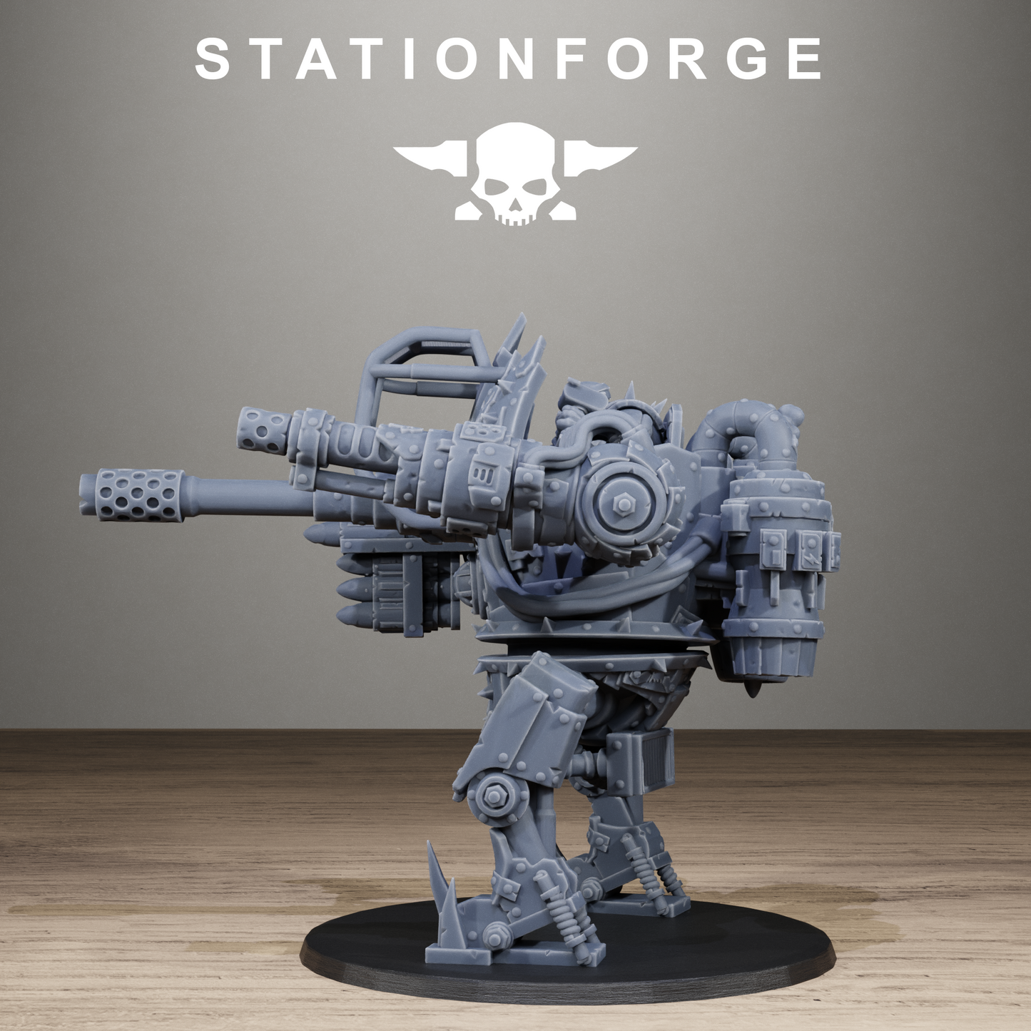 3D Printed Orkaz Chicken Walker by StationForge Miniatures