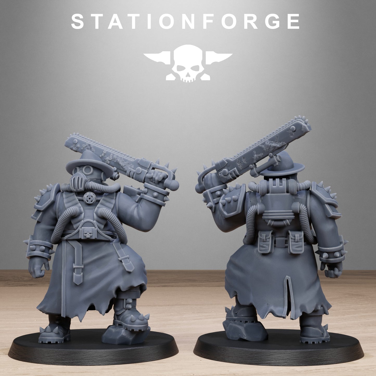 3D Printed Corrupted Guard Filthcrew Mutants by StationForge Miniatures
