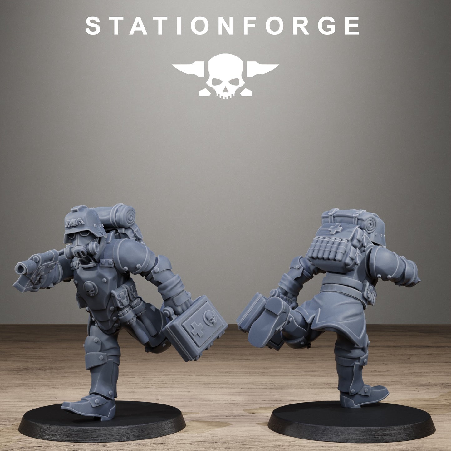 3D Printed GrimGuard Steelclads by StationForge Miniatures