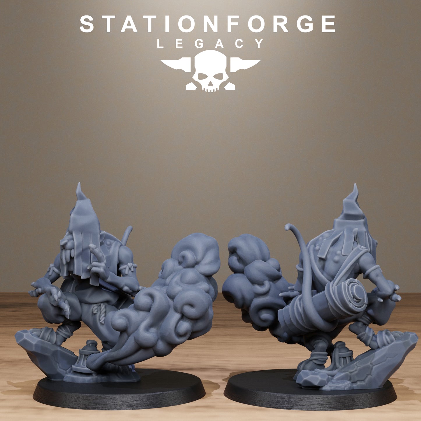 3D Printed Rotfang Monks by Stationforge Legacy Miniatures