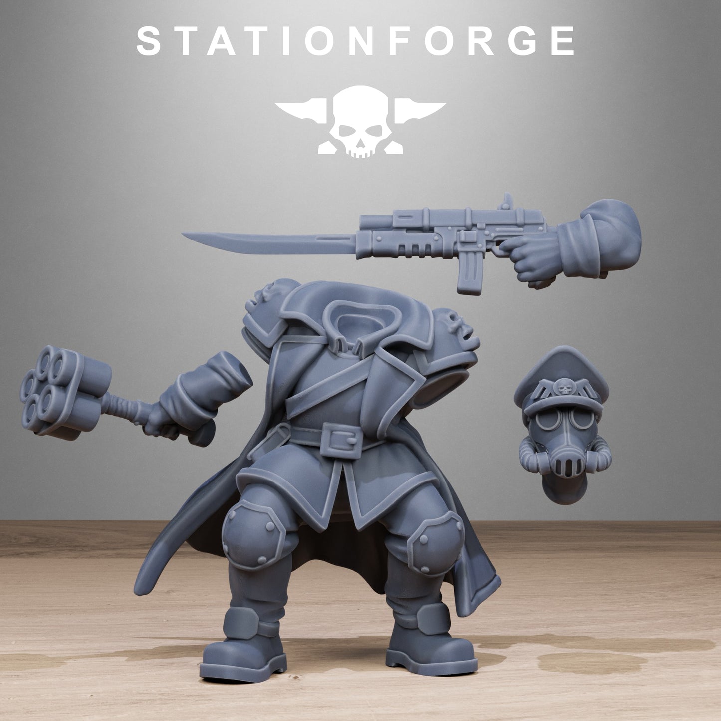 3D Printed GrimGuard Lieutenants by StationForge Miniatures