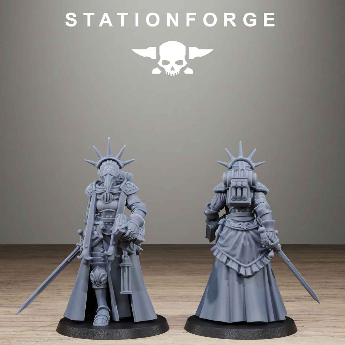 3D Printed GrimCorp Stragglers by StationForge Miniatures