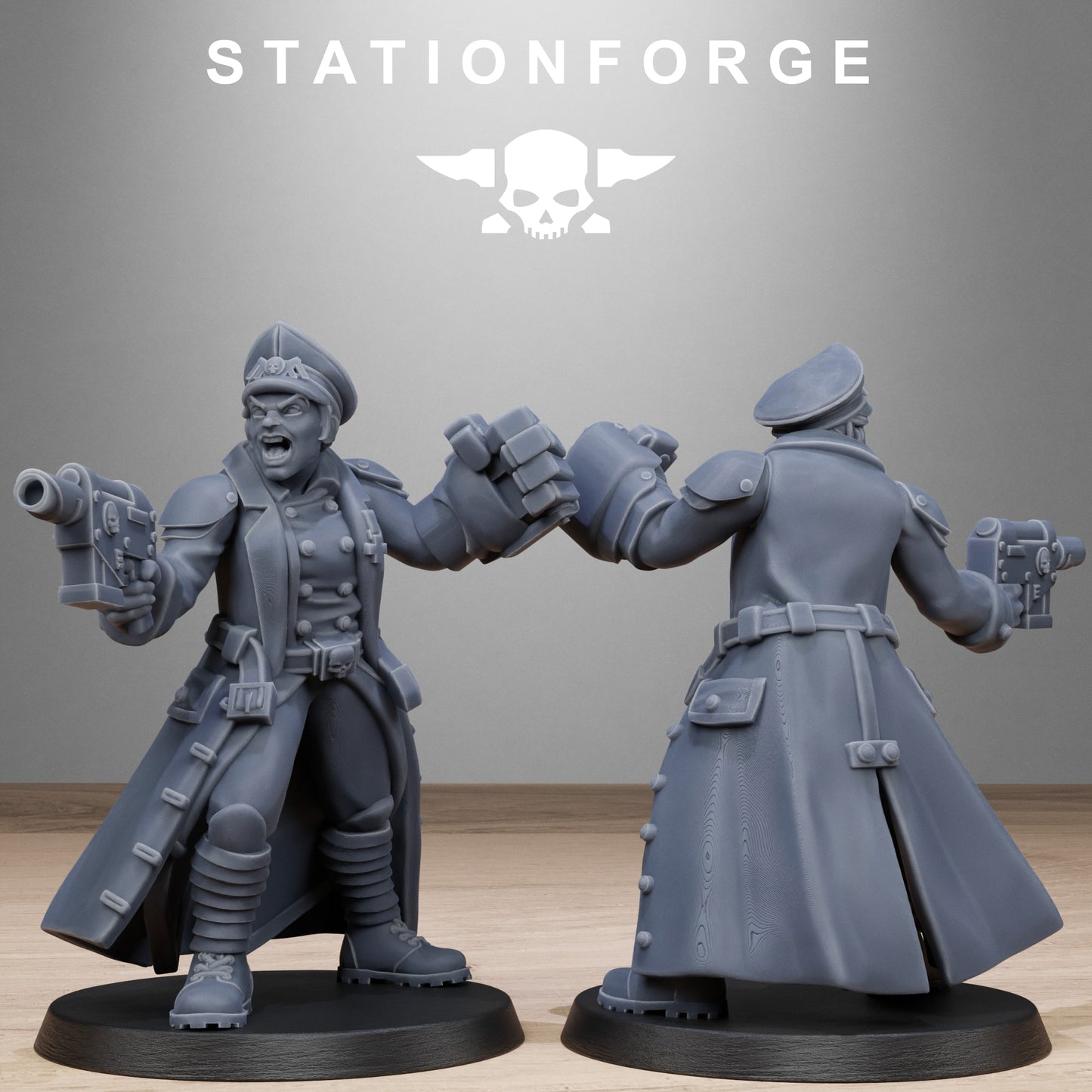 3D Printed Grimguard Steel Sisters by StationForge Miniatures