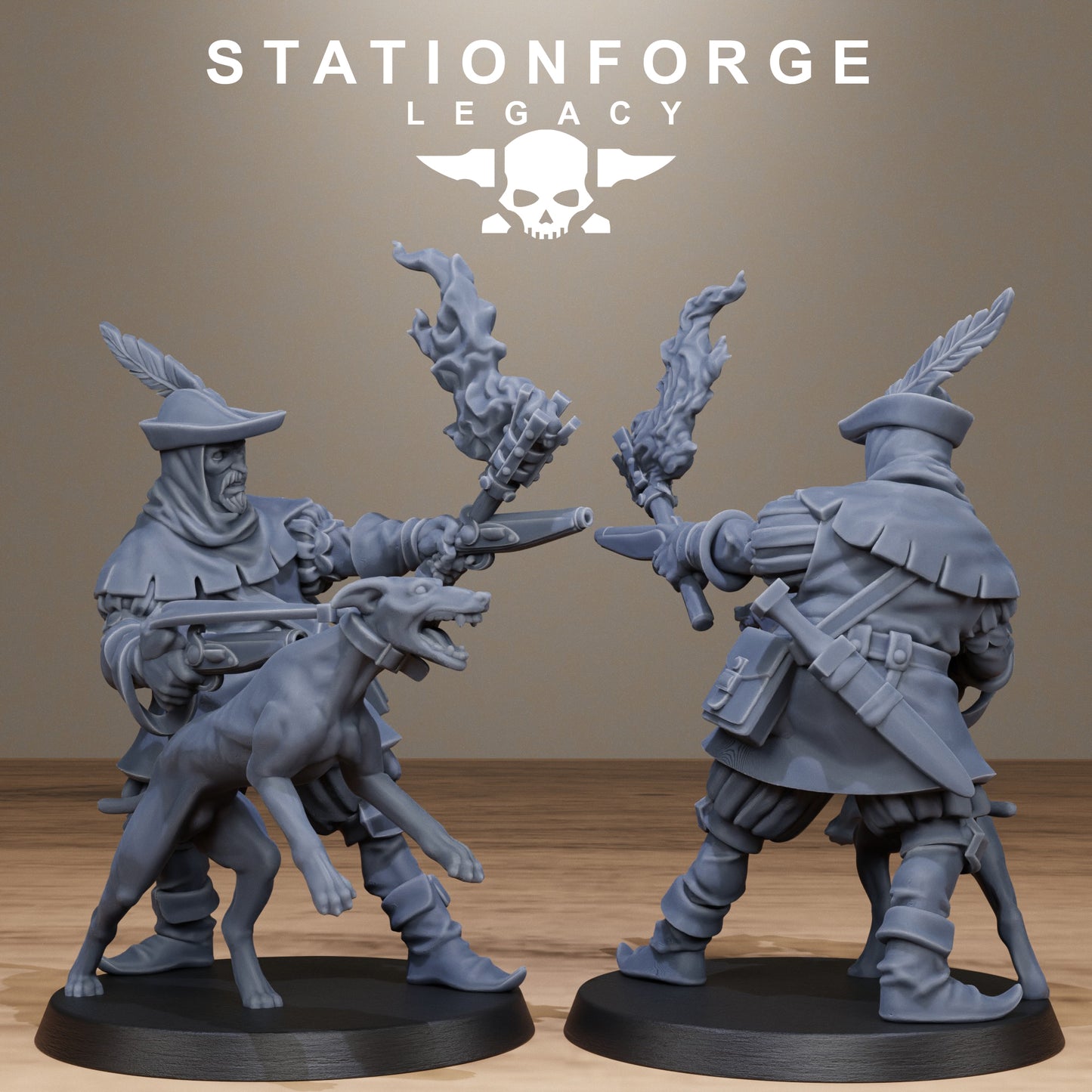 3D Printed Thorncrest Witch Hunters by StationForge Miniatures
