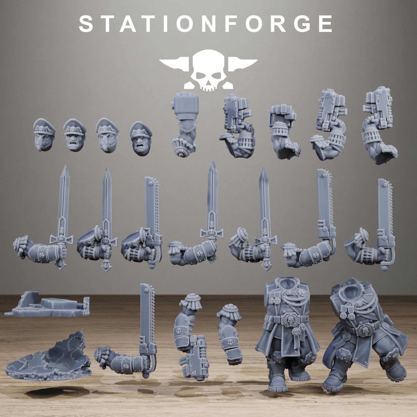 3D Printed GrimGuard Mutant Leaders by StationForge Miniatures