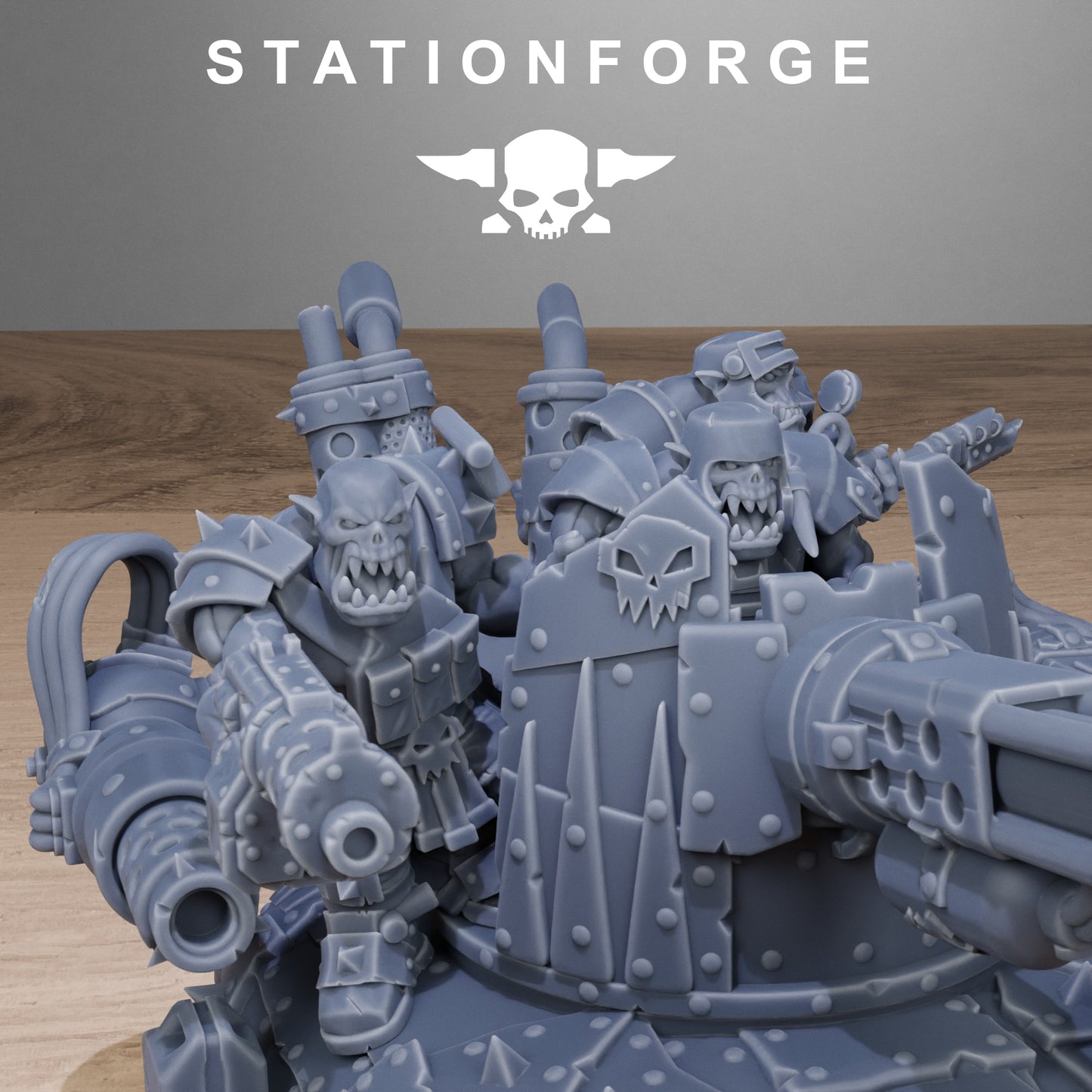 3D Printed Orkaz Mini Tank by StationForge Miniatures