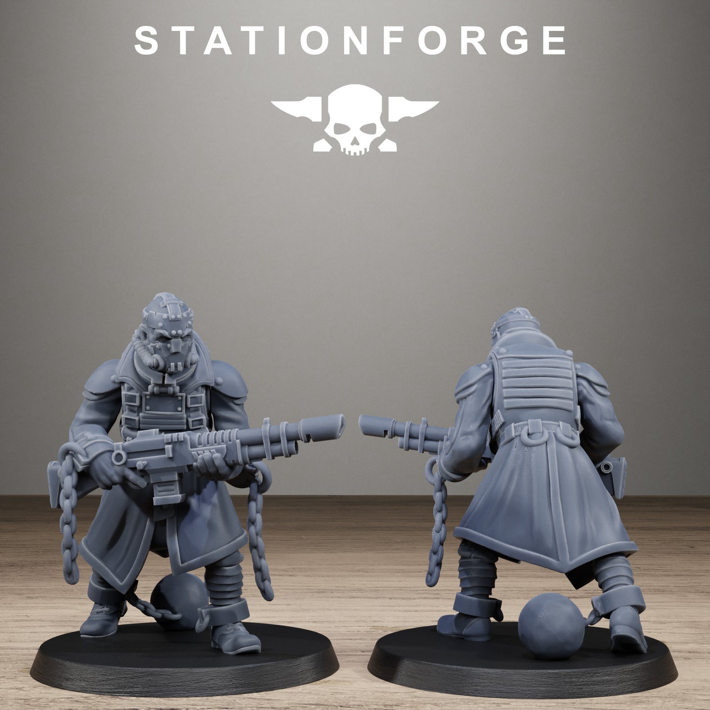 3D Printed GrimGuard Prisoners by StationForge Miniatures