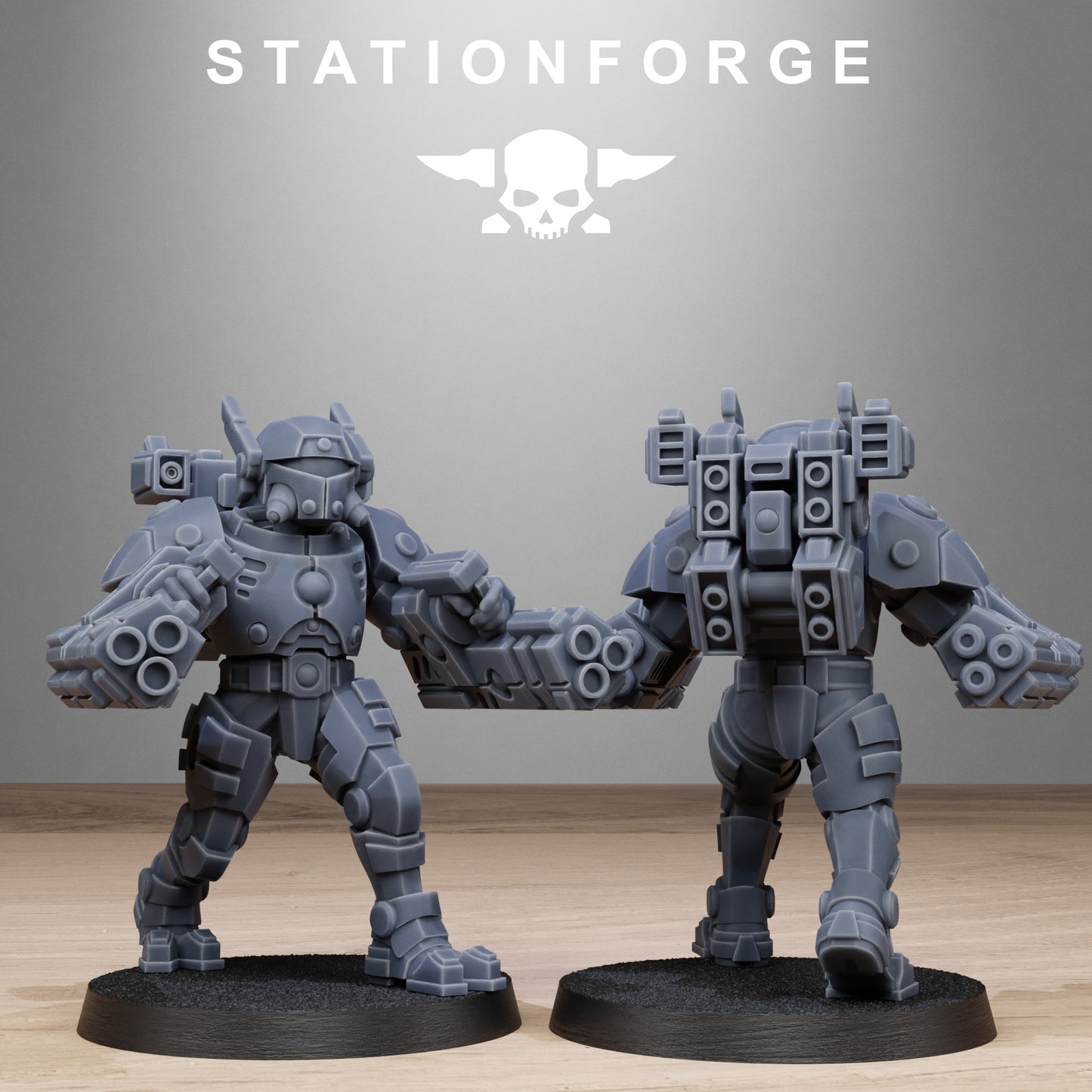 3D Printed Tarion Heavies x10 by StationForge Miniatures