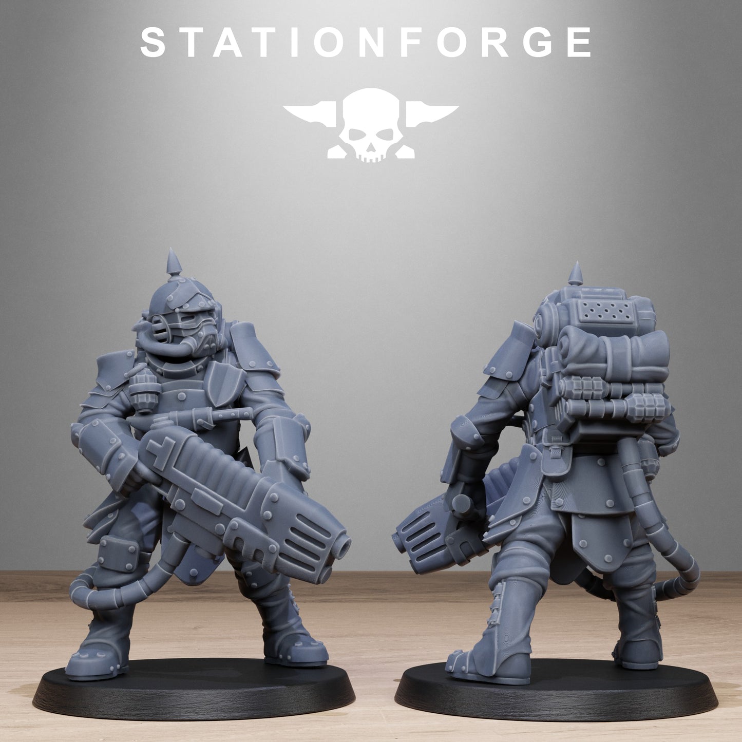 3D Printed GrimGuard Bastioners by StationForge Miniatures