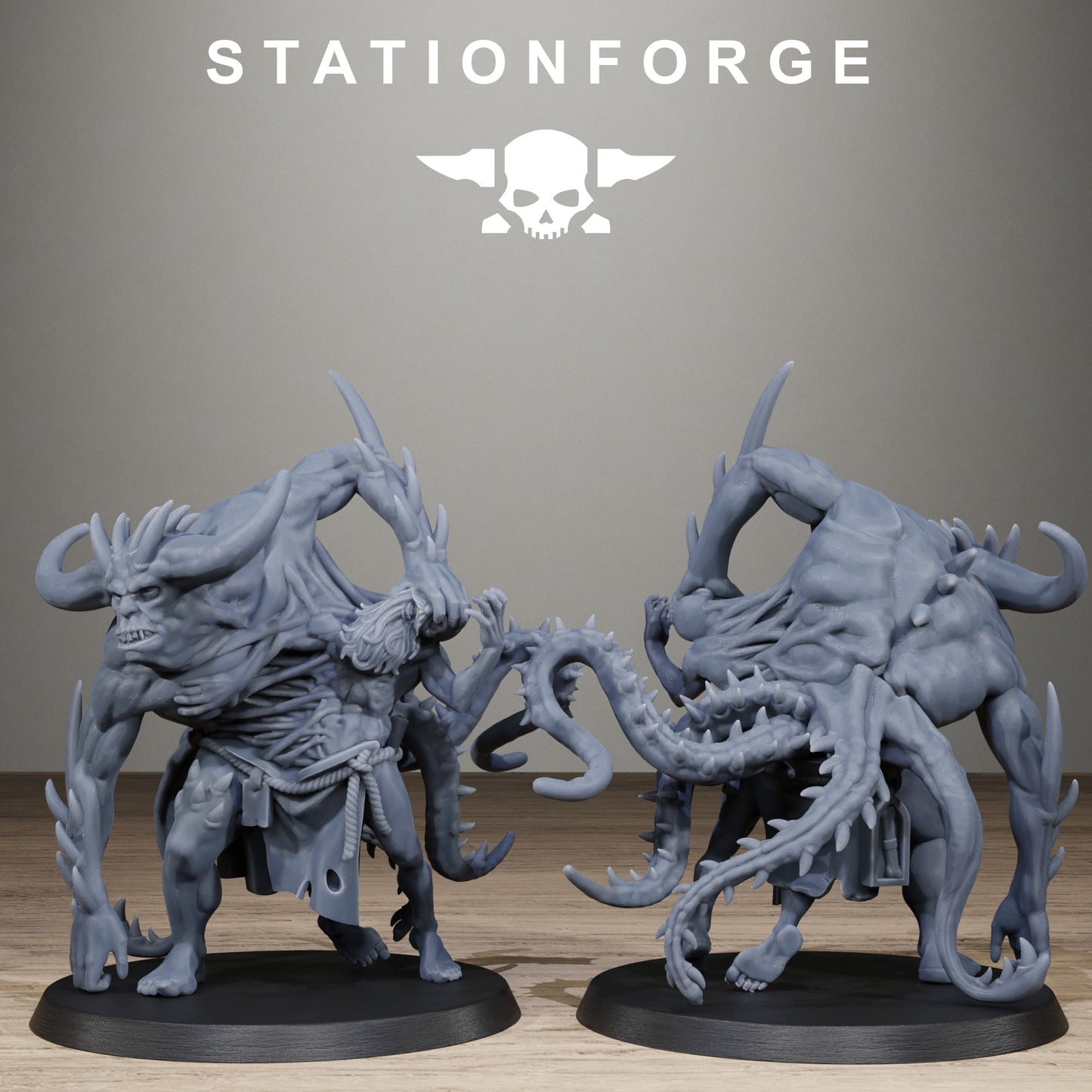 3D Printed Corrupted Guard Demon Possessed by StationForge Miniatures