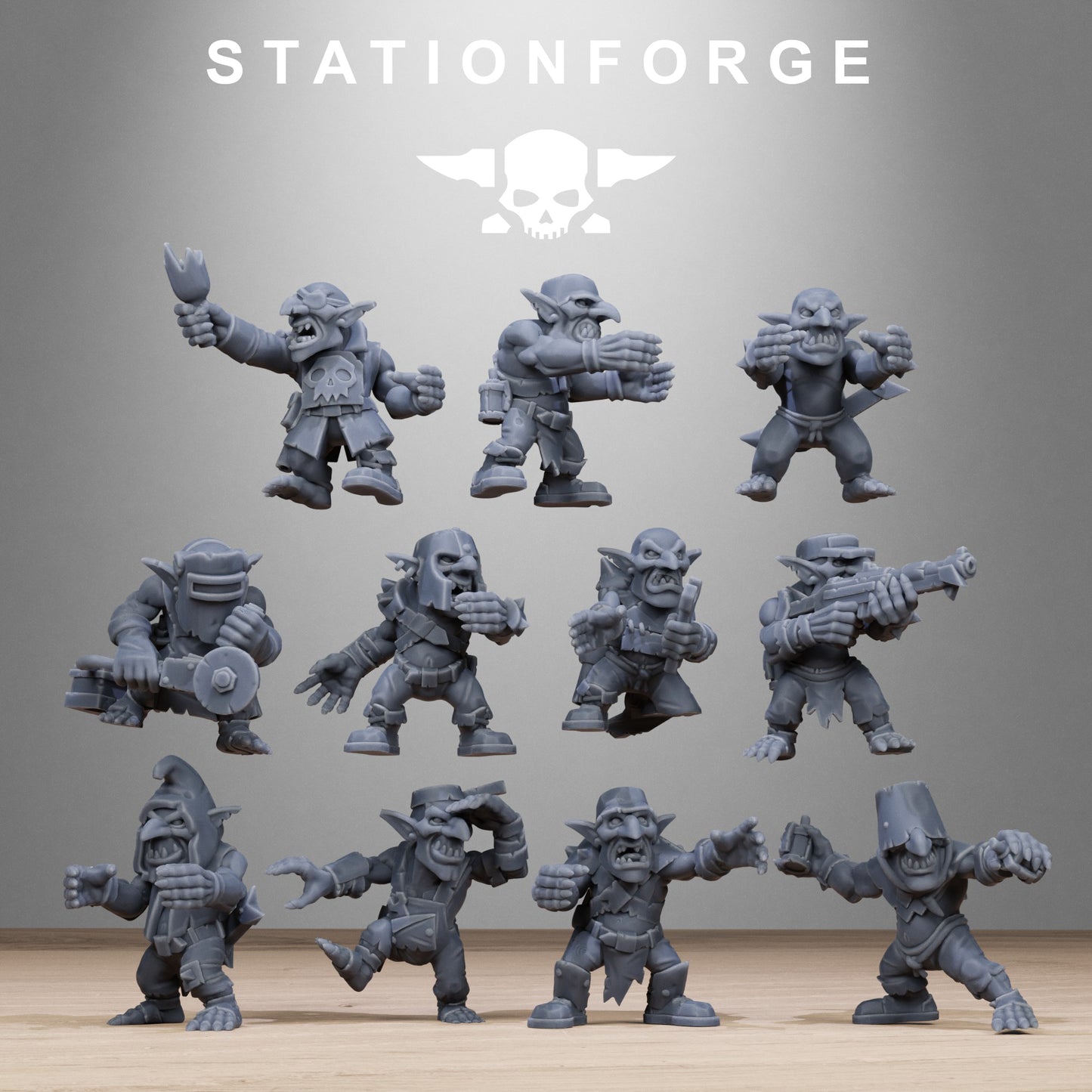 3D Printed Orkaz Gognaut by StationForge Miniatures