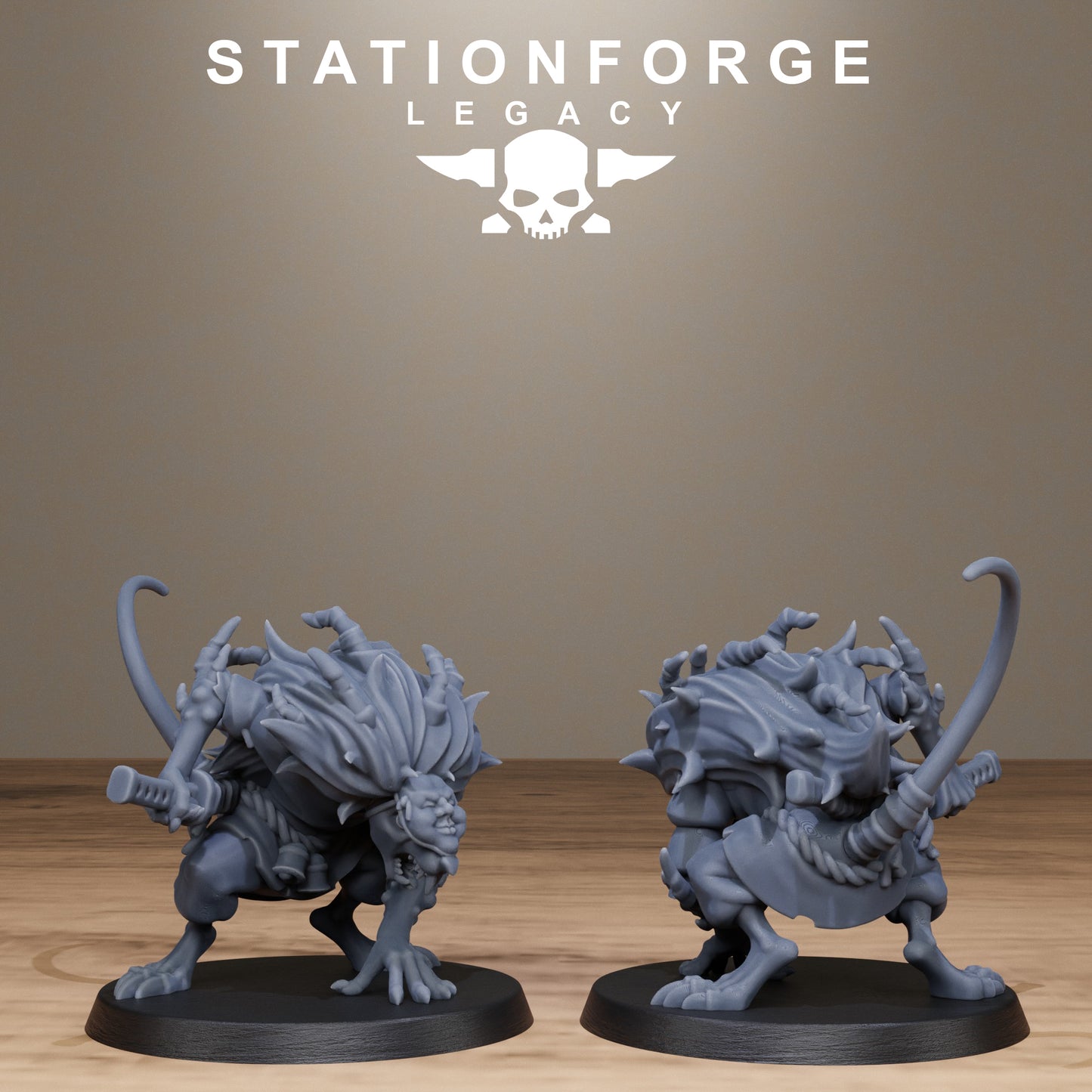 3D Printed Rotfang Monks by Stationforge Legacy Miniatures