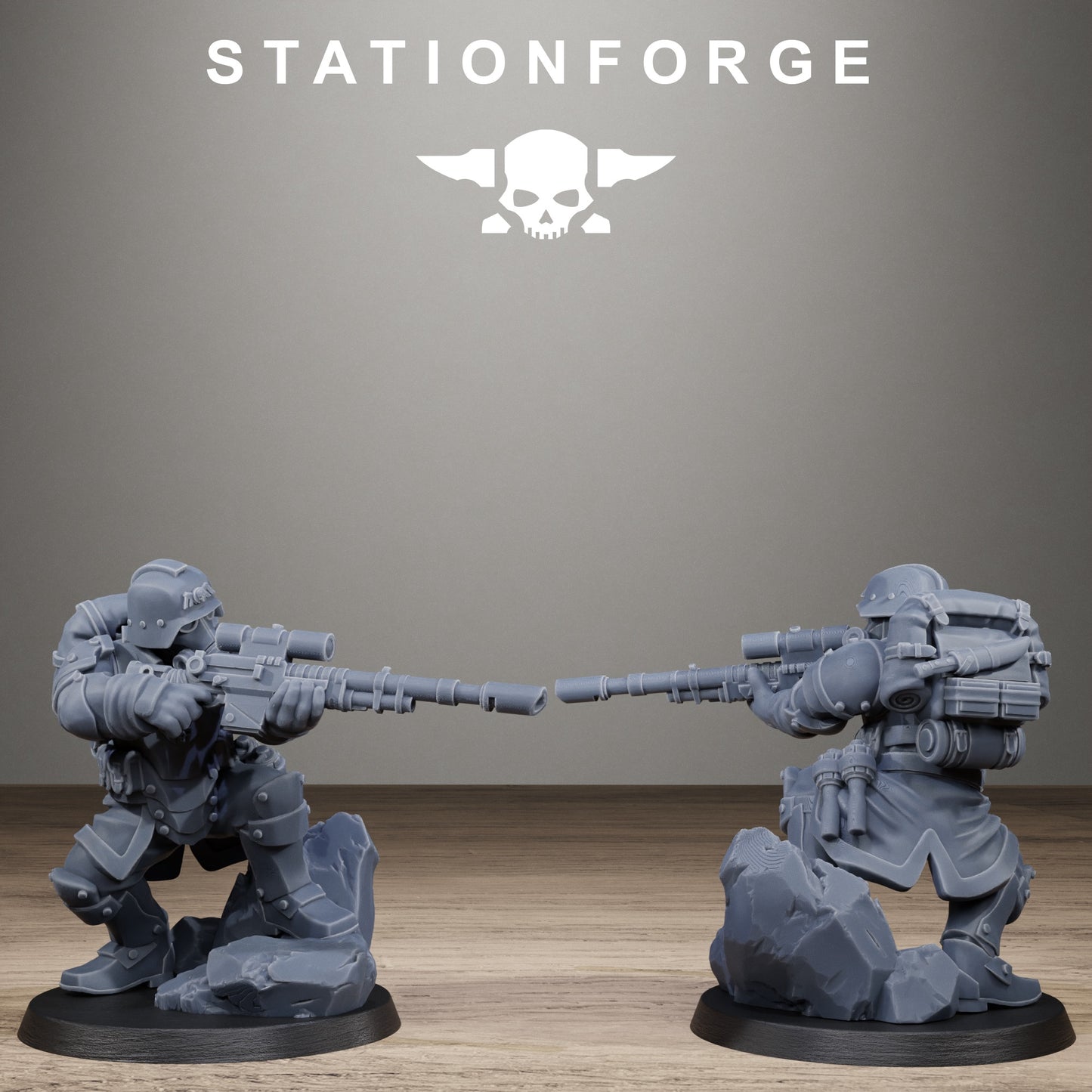 3D Printed GrimGuard Steelclads by StationForge Miniatures