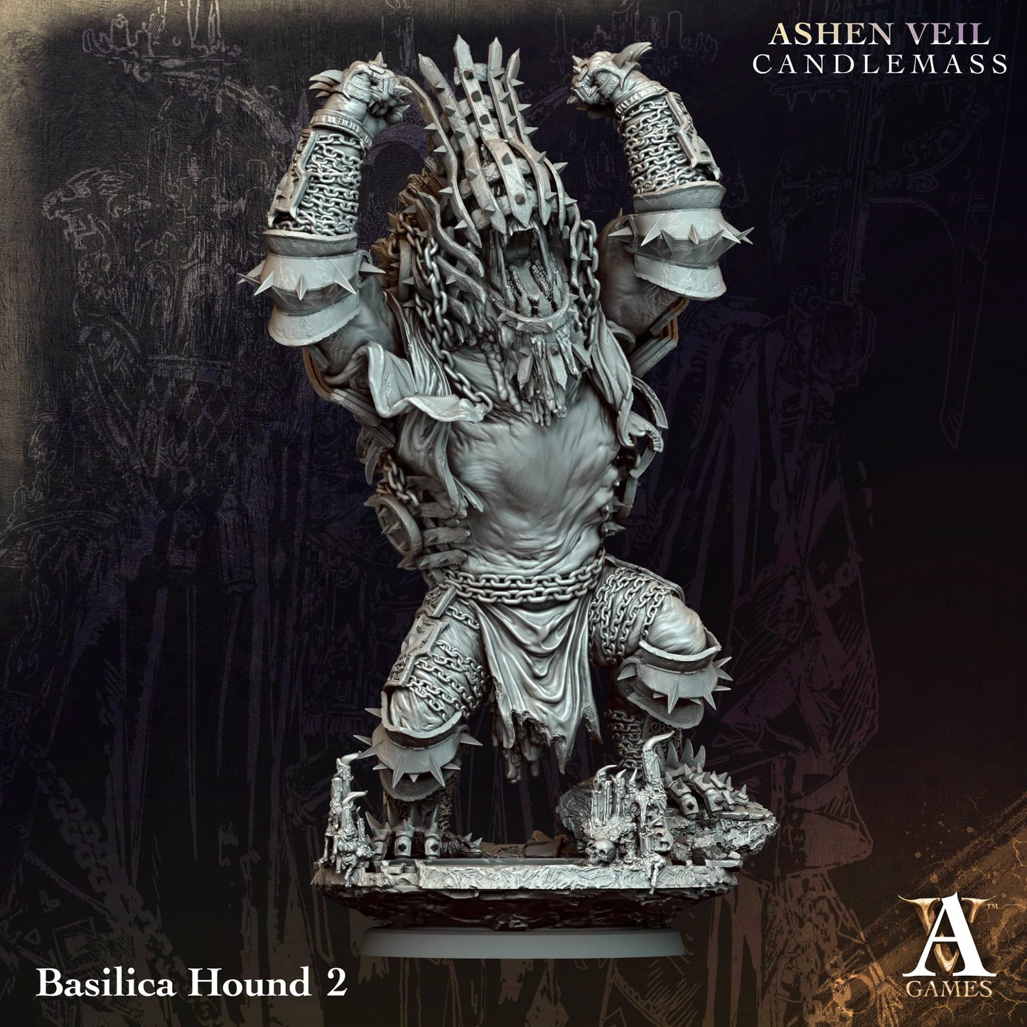 3D Printed Basilica Hounds by Archvillain Games
