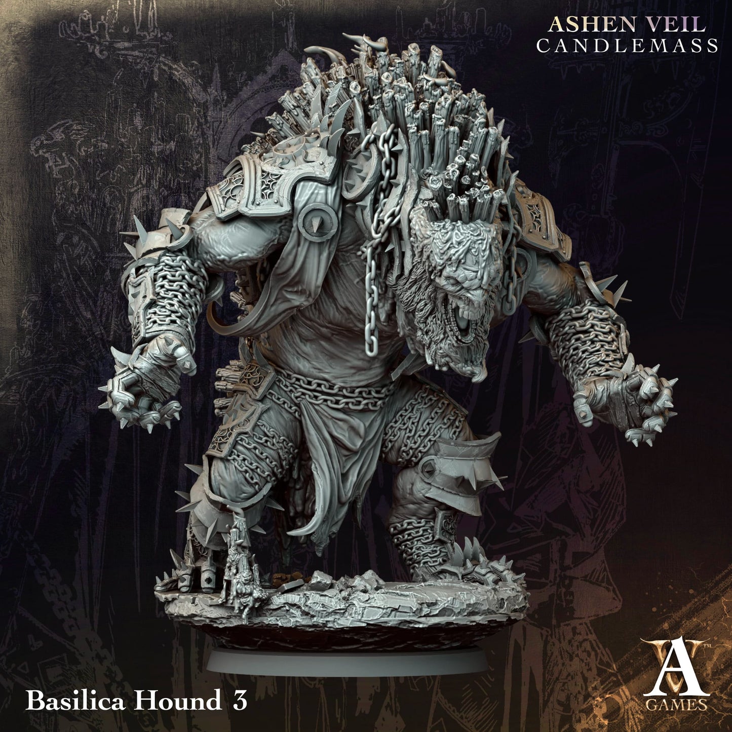 3D Printed Basilica Hounds by Archvillain Games