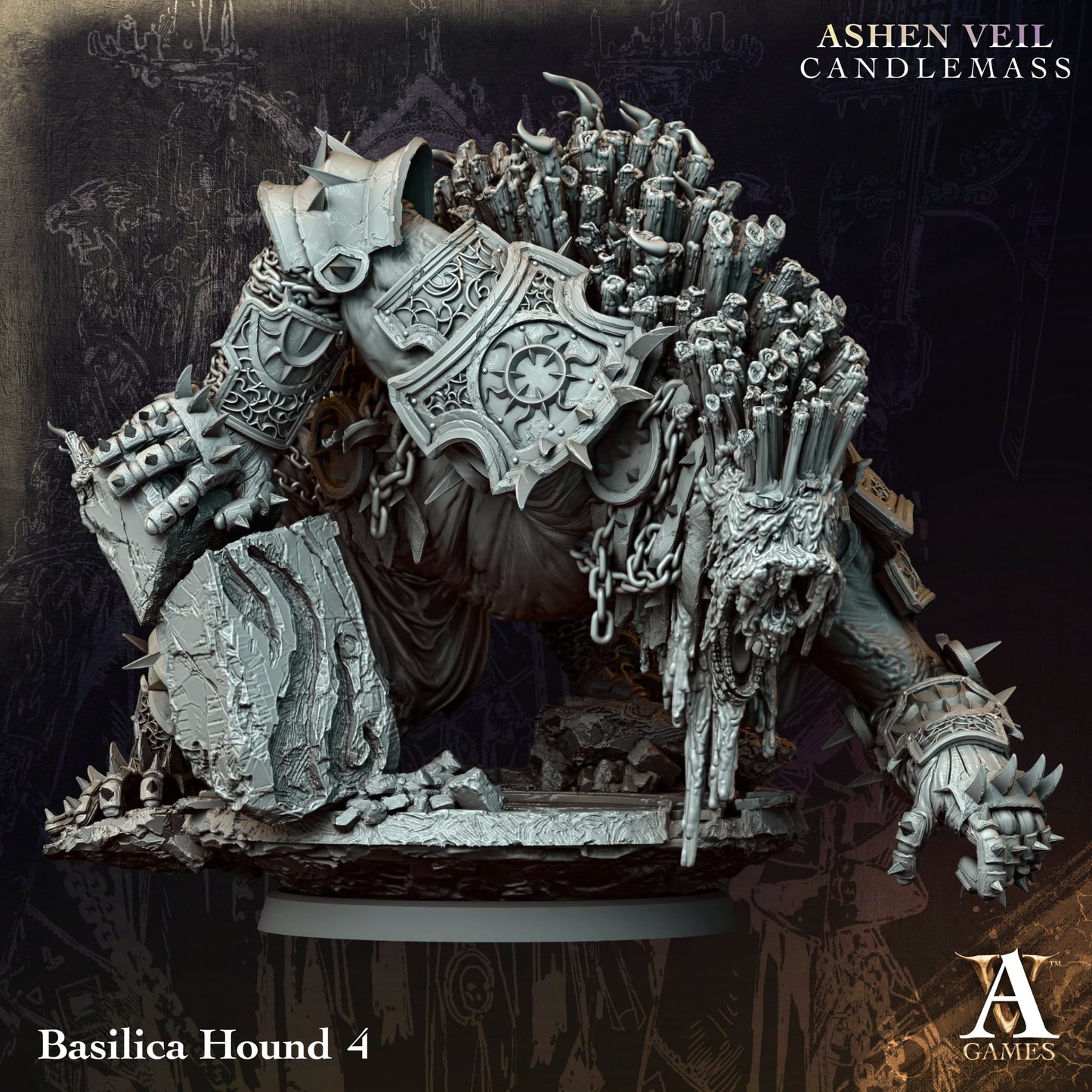 3D Printed Basilica Hounds by Archvillain Games