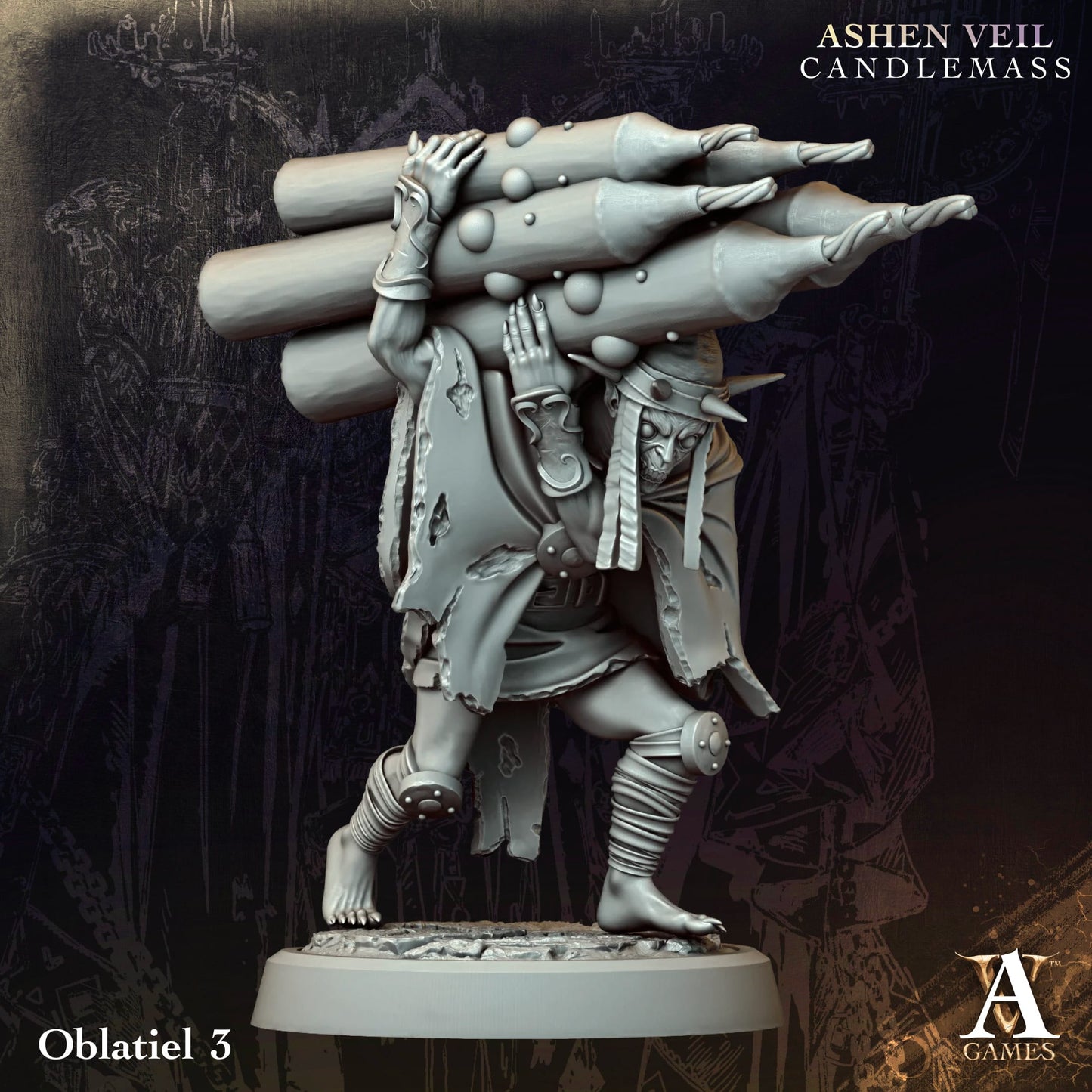 3D Printed Oblatiels by Archvillain Games