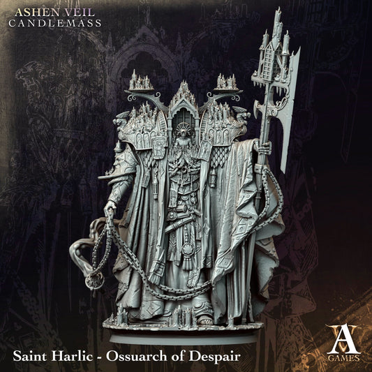 3D Printed Saint Harlic - Ossuarch of Despair by Archvillain Games