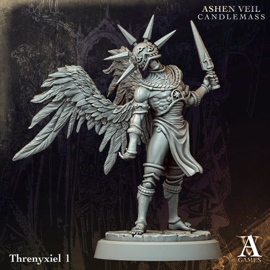 3D Printed Threnyxiels by Archvillain Games