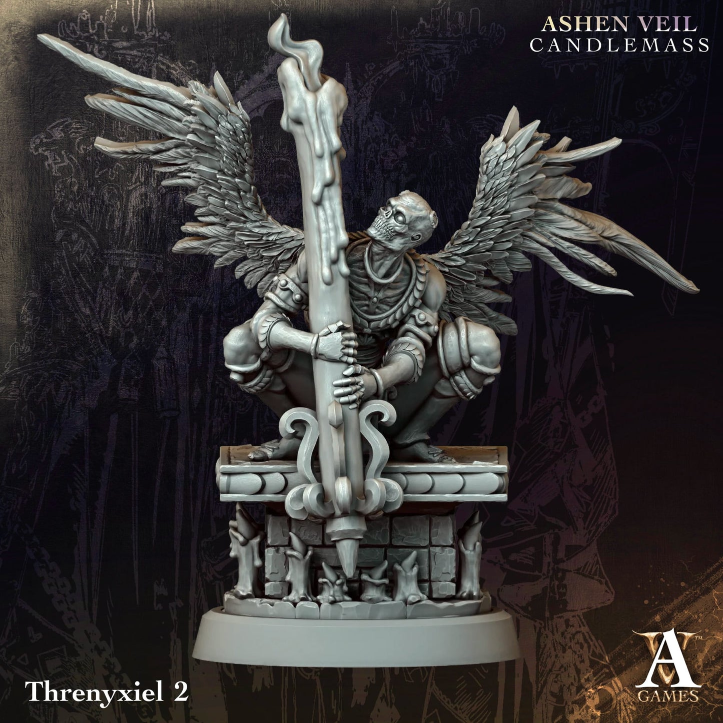 3D Printed Threnyxiels by Archvillain Games