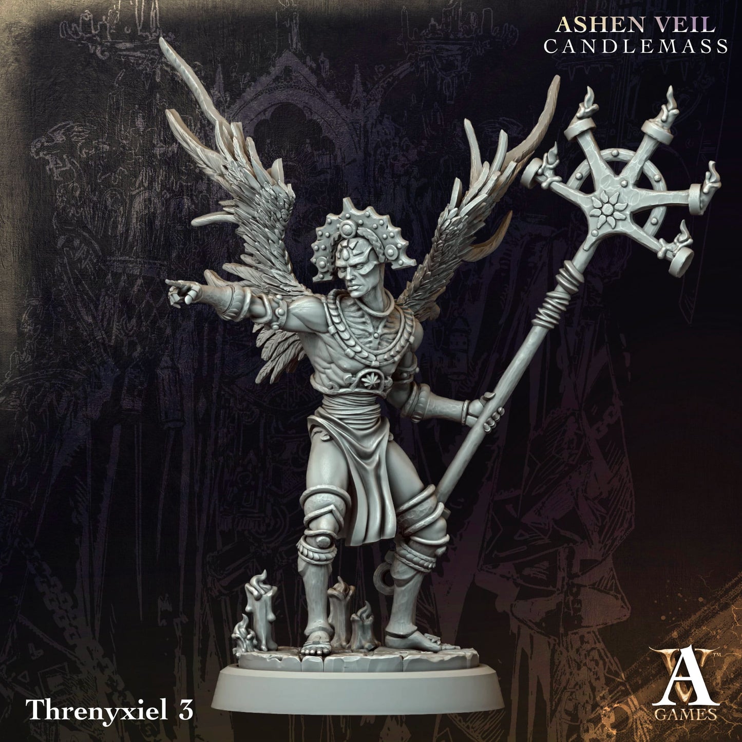 3D Printed Threnyxiels by Archvillain Games