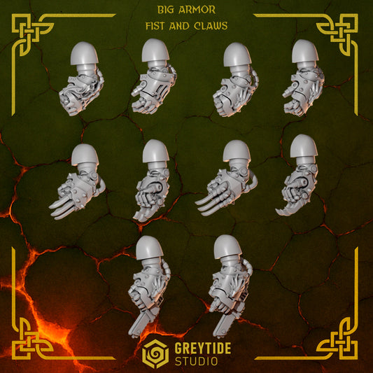 3d Printed Anvil Wardens Big Fists x20 by Greytide Studio