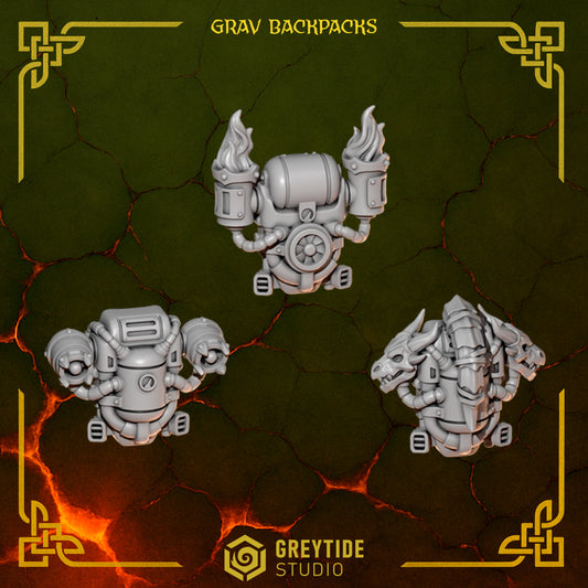 3d Printed Anvil Wardens Chunky Backpacks x6 by Greytide Studio