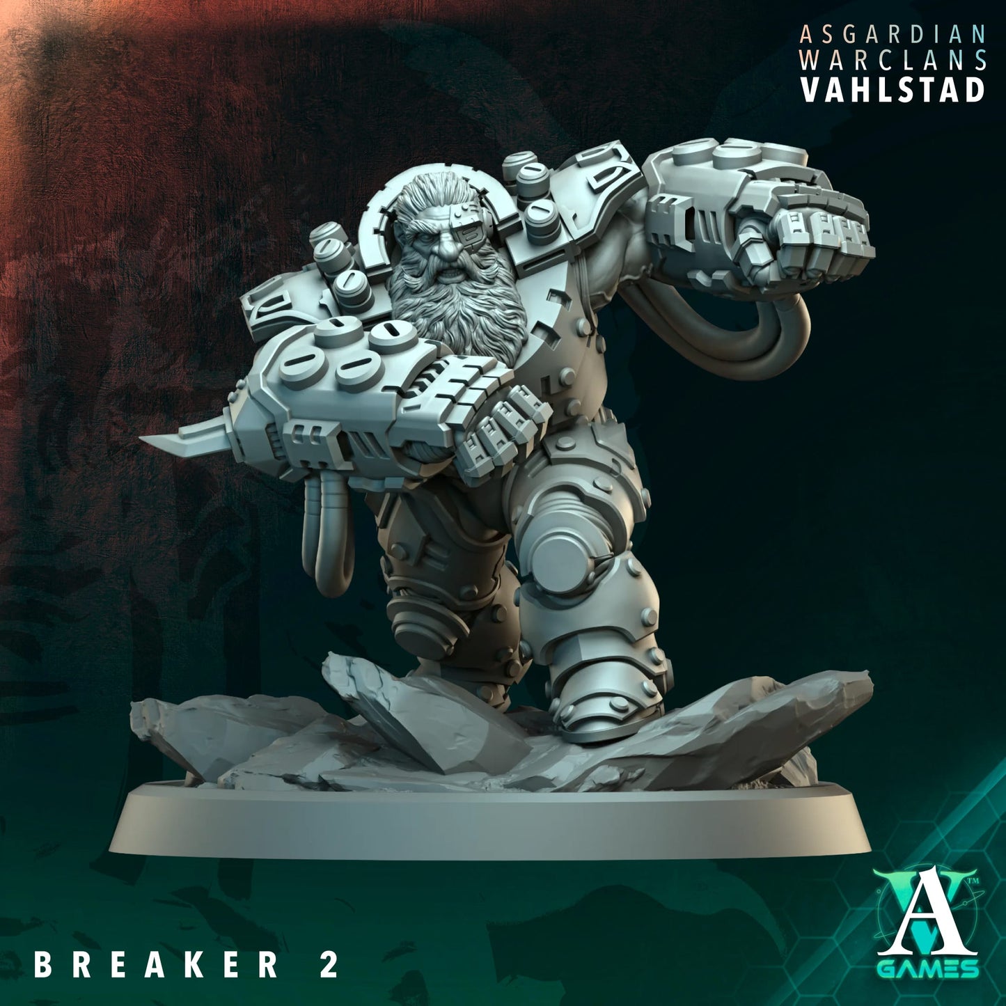 3D Printed Breakers x5 by Archvillain Games