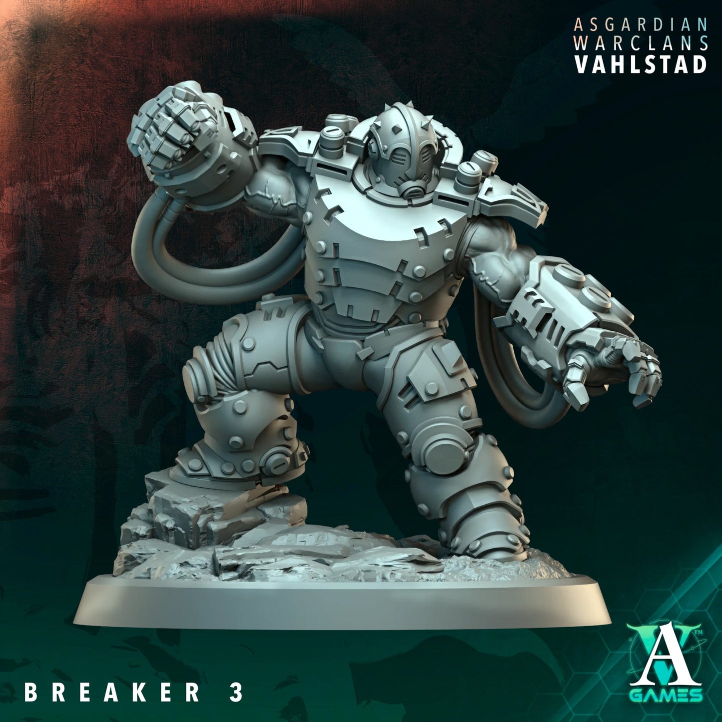 3D Printed Breakers x5 by Archvillain Games