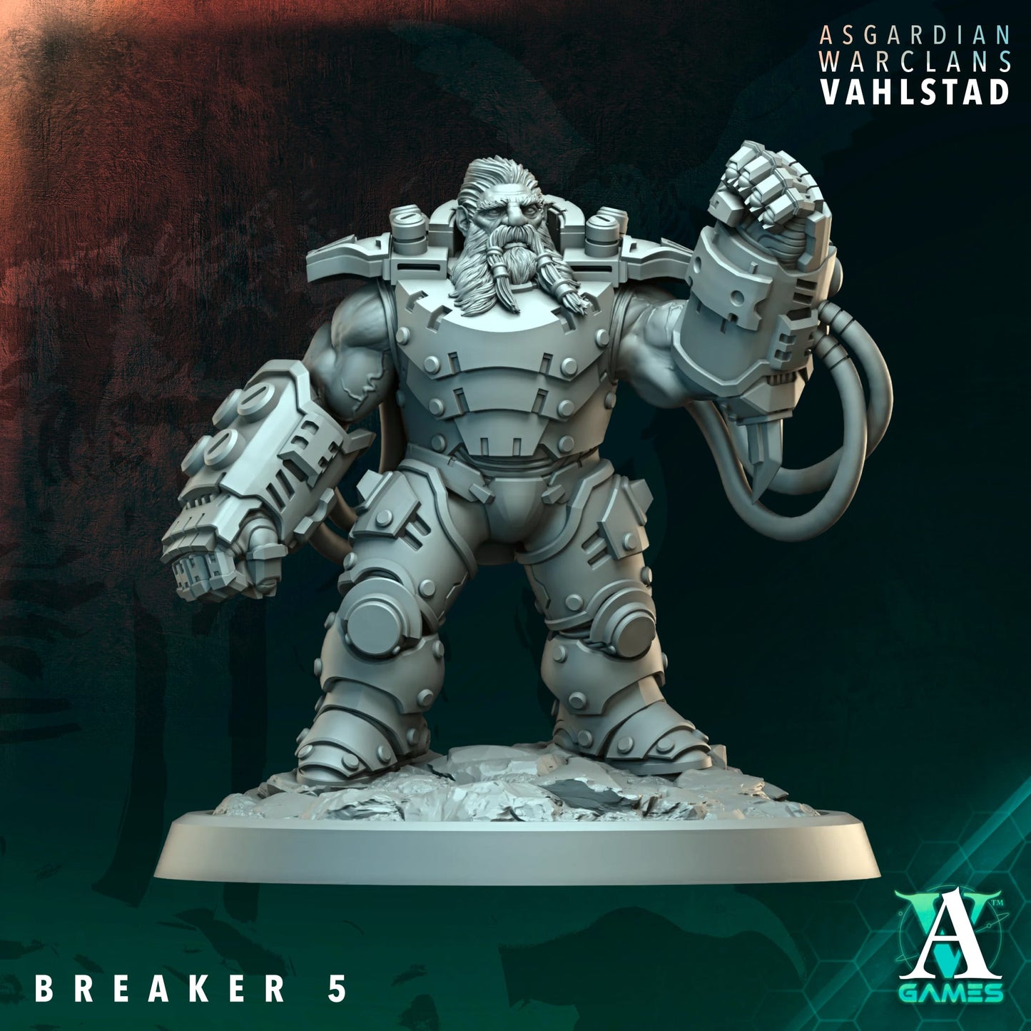 3D Printed Breakers x5 by Archvillain Games