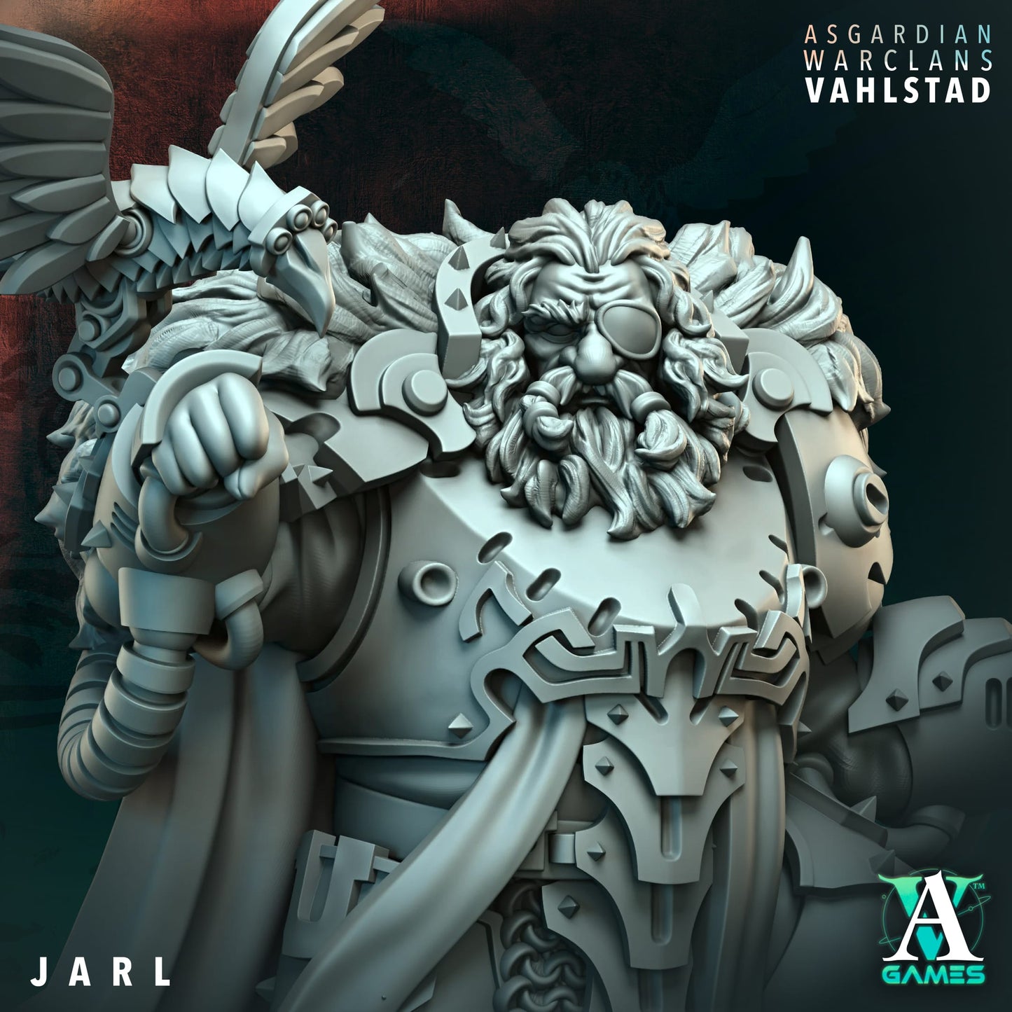 3D Printed Jarl by Archvillain Games