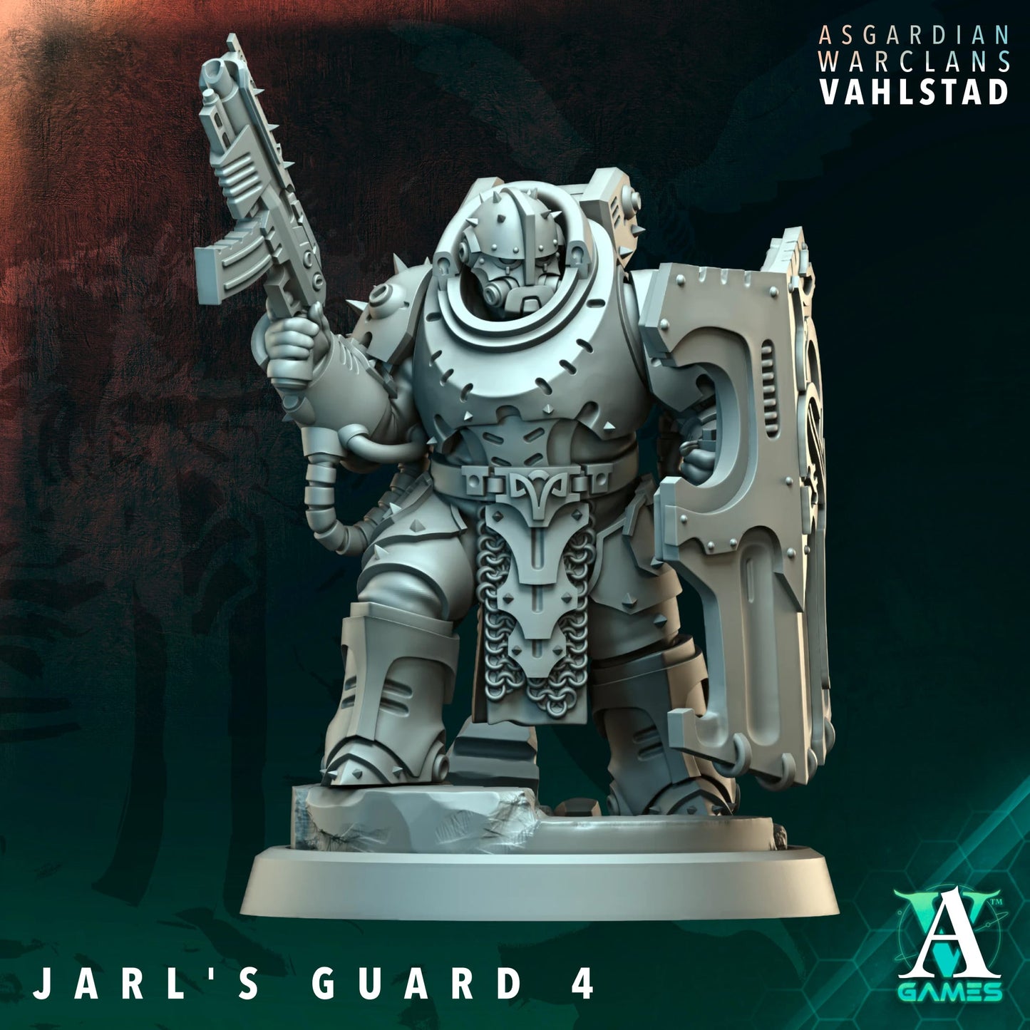 3D Printed Jarl's Guard x10 by Archvillain Games