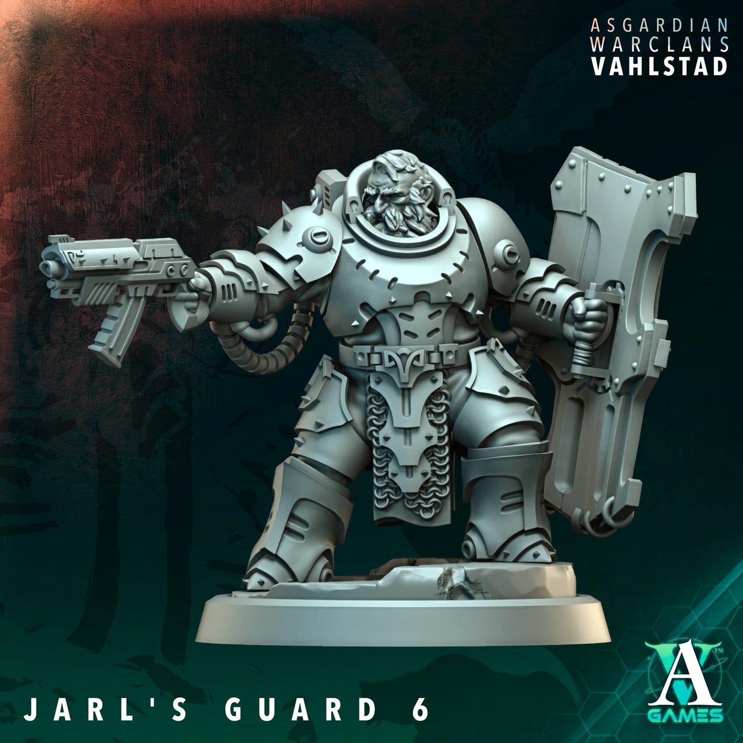 3D Printed Jarl's Guard x10 by Archvillain Games