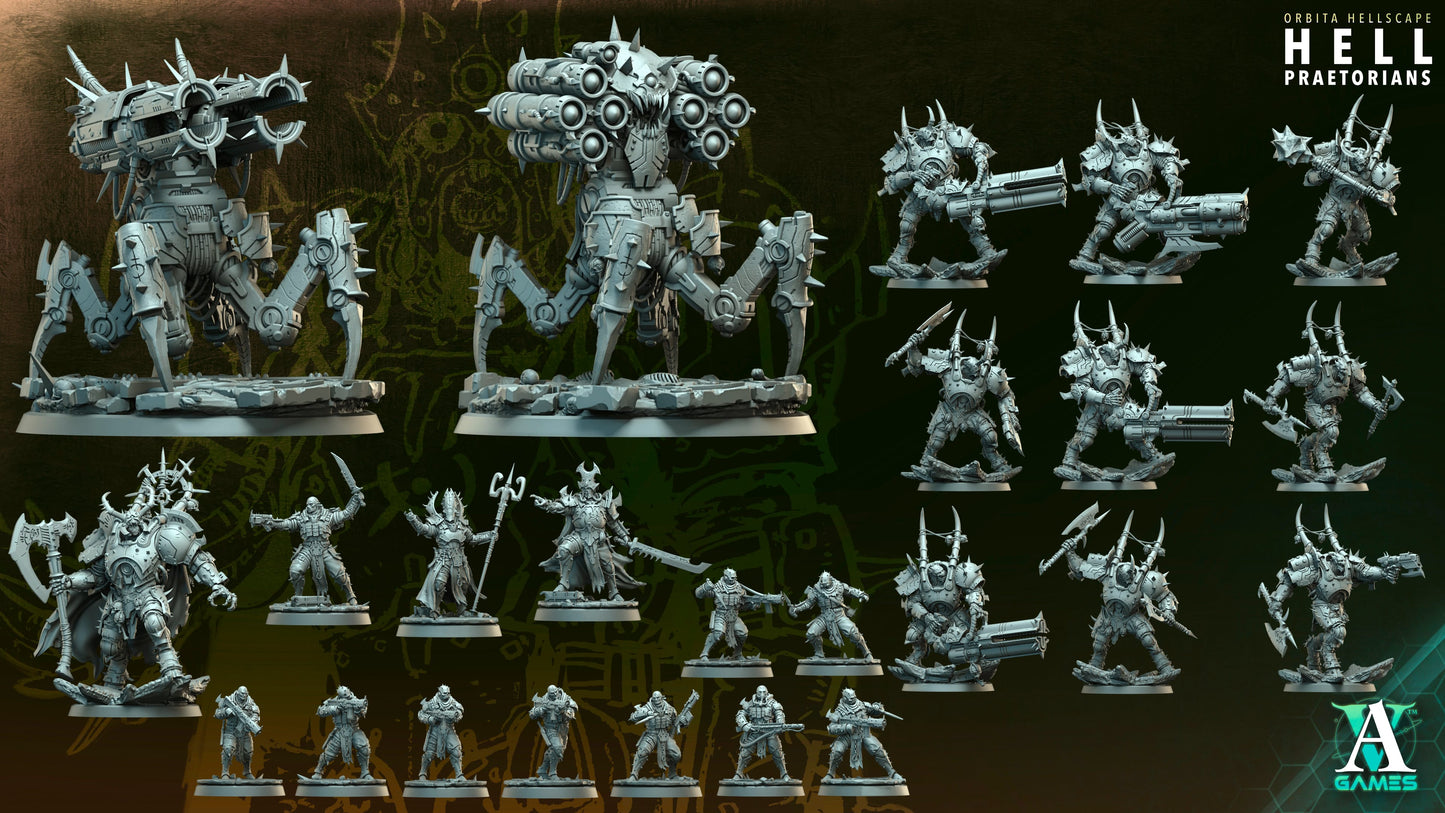 3D Printed Hell Hulks by Archvillain Games