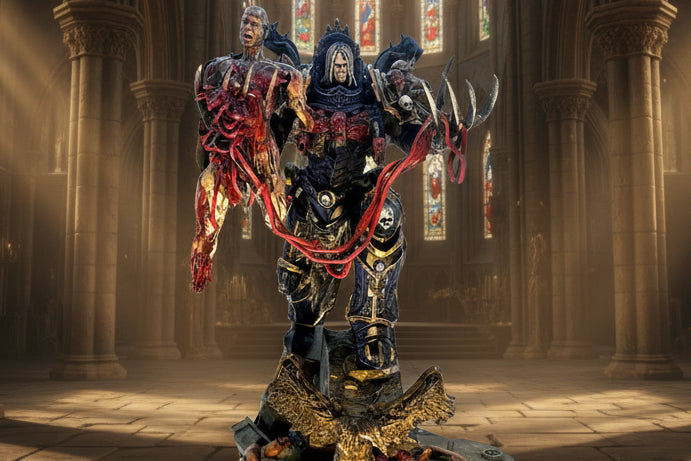 Detailed Sci-Fi themed model of "the boogeyman" by 3-D Art Guy, used as a proxy for a primarch model